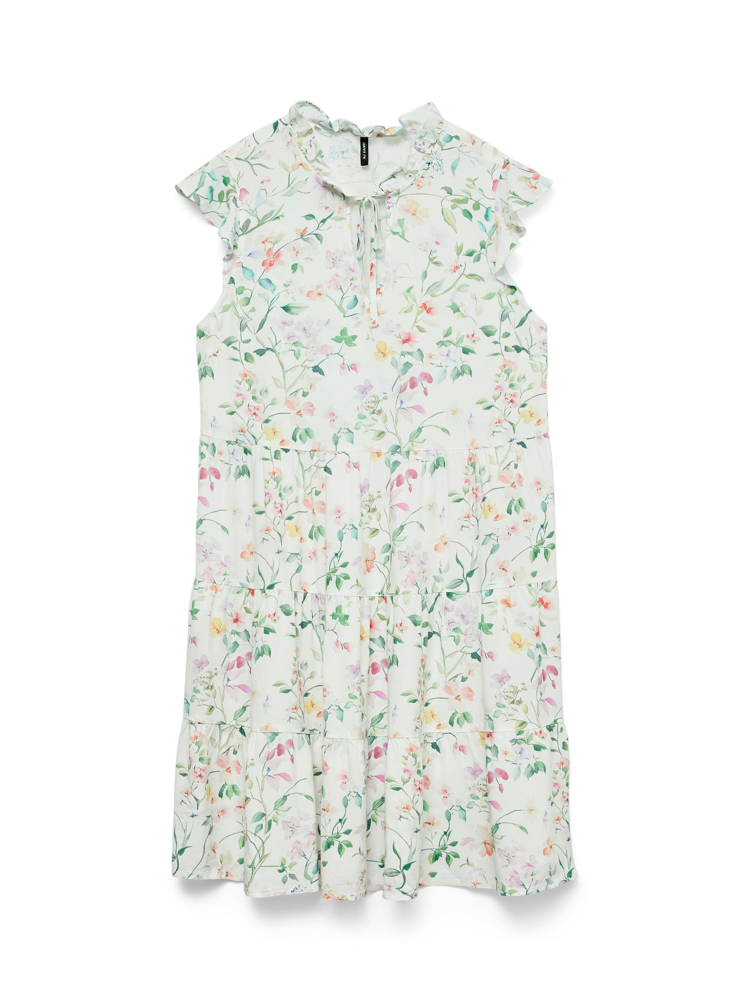 Vero Moda Minikleid »VMALBA SS SHORT TIE DRESS WVN NOOS« Viskose