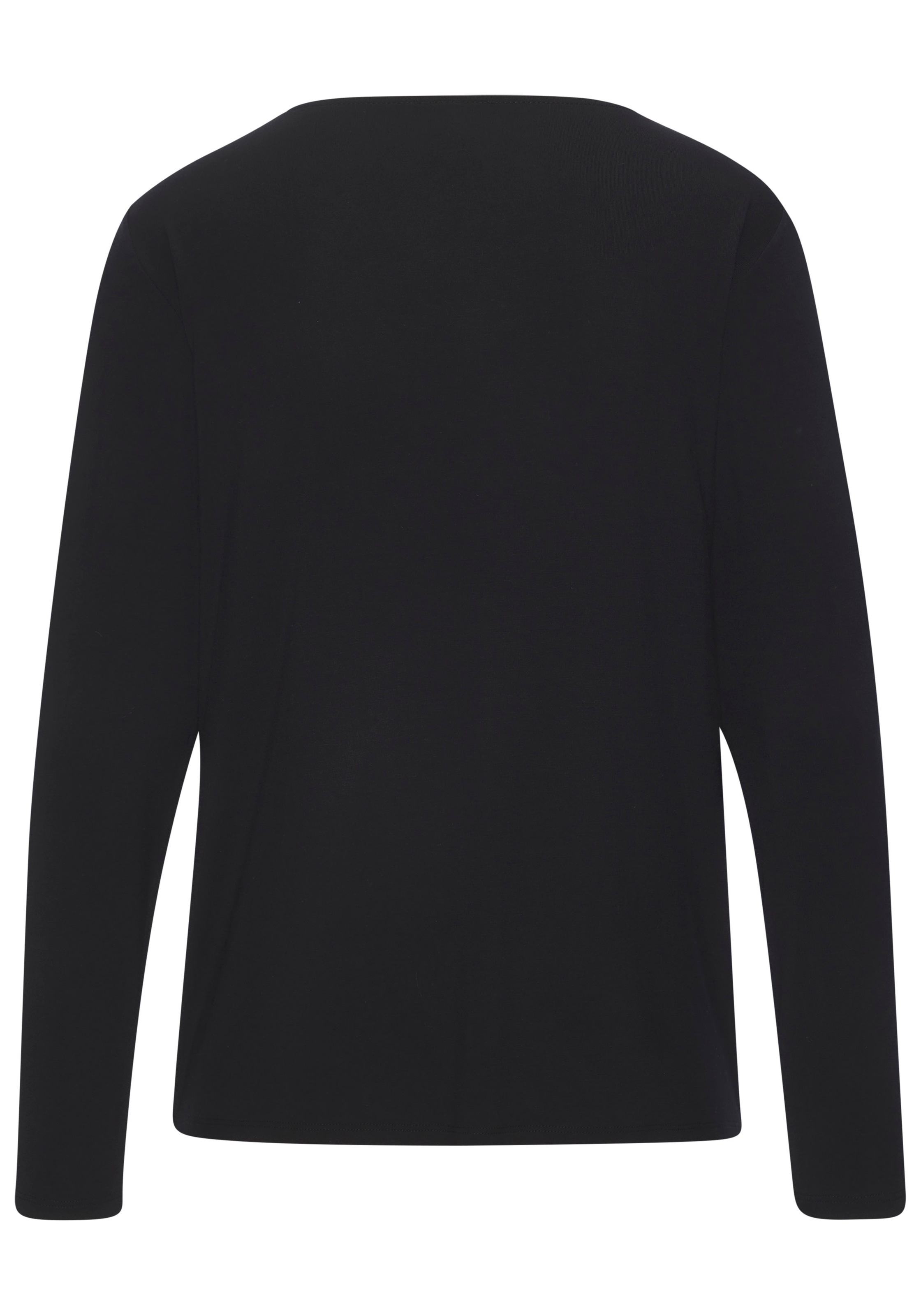LASCANA Langarmshirt »mit modischem Frontprint«, aus weichem Viskose-Stretch