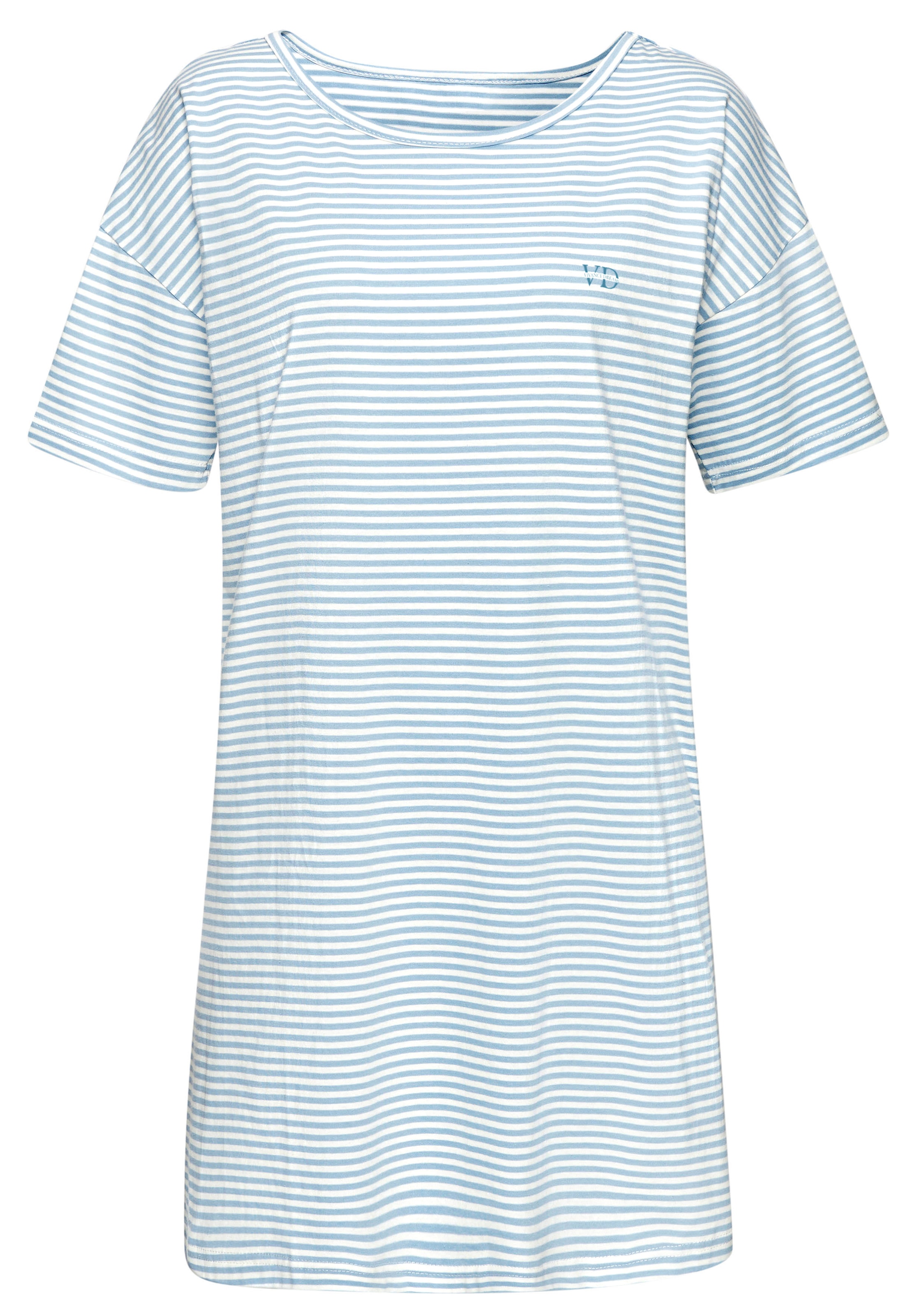 Vivance Dreams Nachthemd 1-teilig, 1 tlg. tlg. mit feinen garngefärbten Streifen