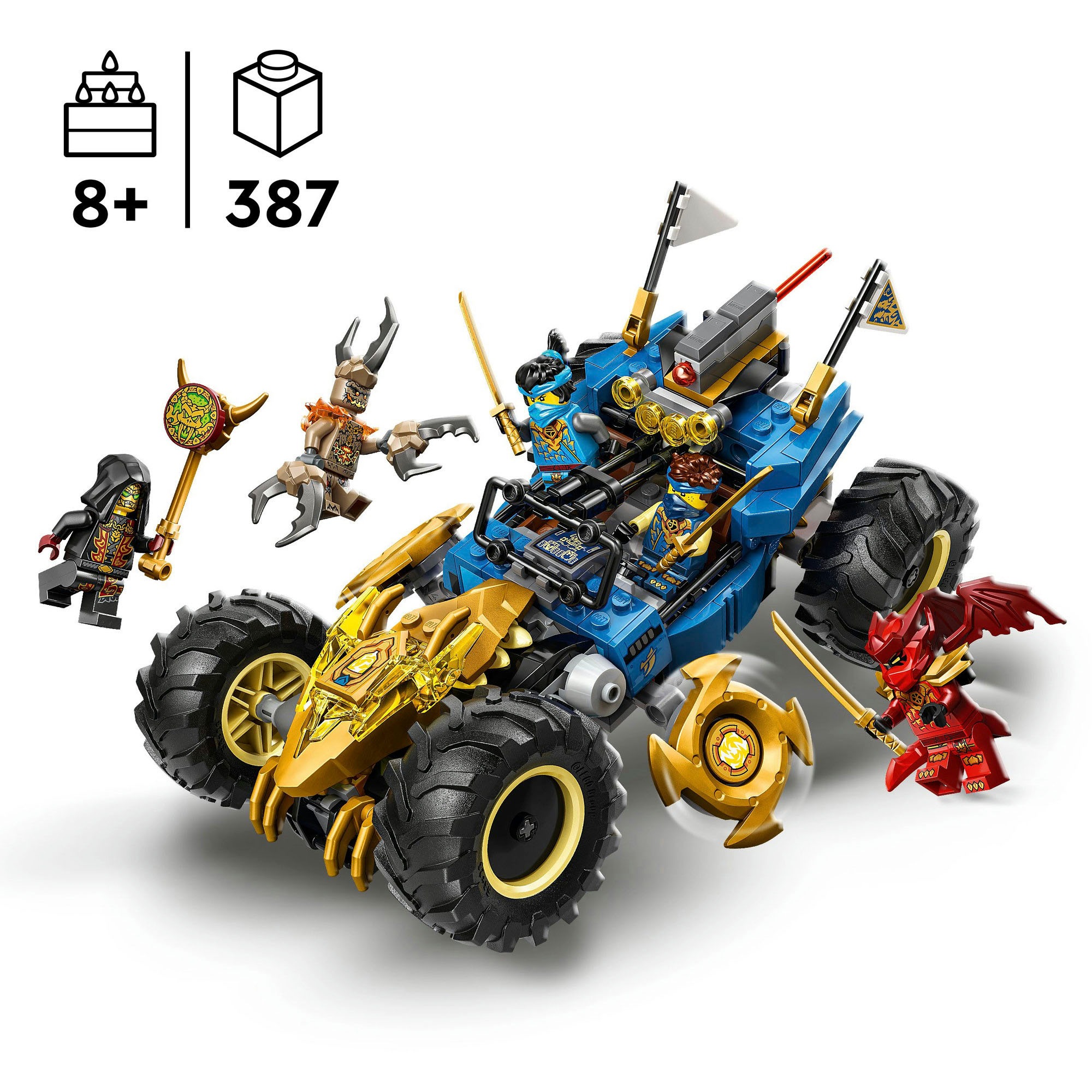 LEGO® Konstruktionsspielsteine »Jays Transformationsflitzer (71856), LEGO Ninjago« Made in Europe