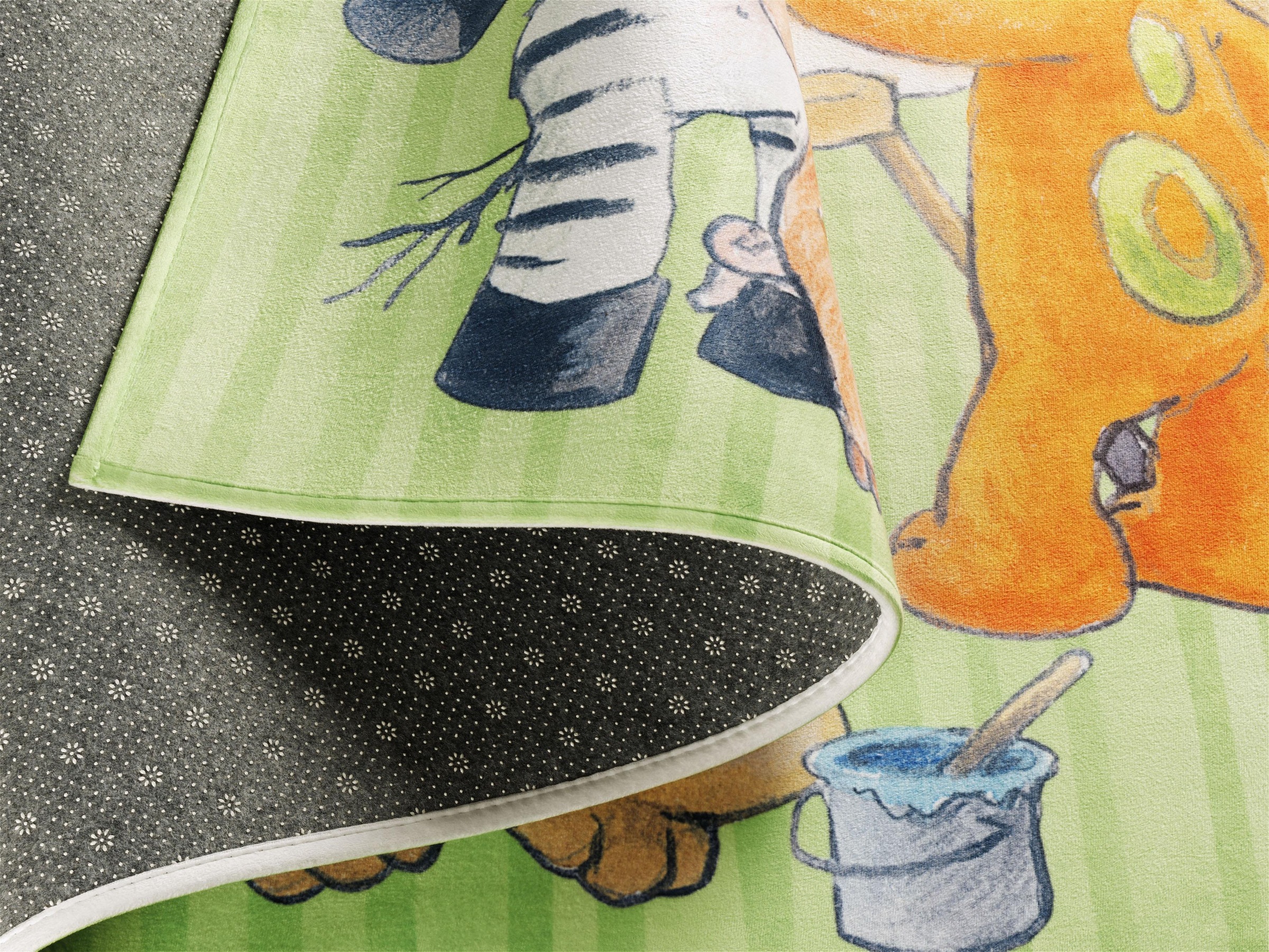 Die Lieben Sieben Kinderteppich »LS-210«, rechteckig, 6 mm Höhe, Stoff Druck, weiche Microfaser, Kinderzimmer