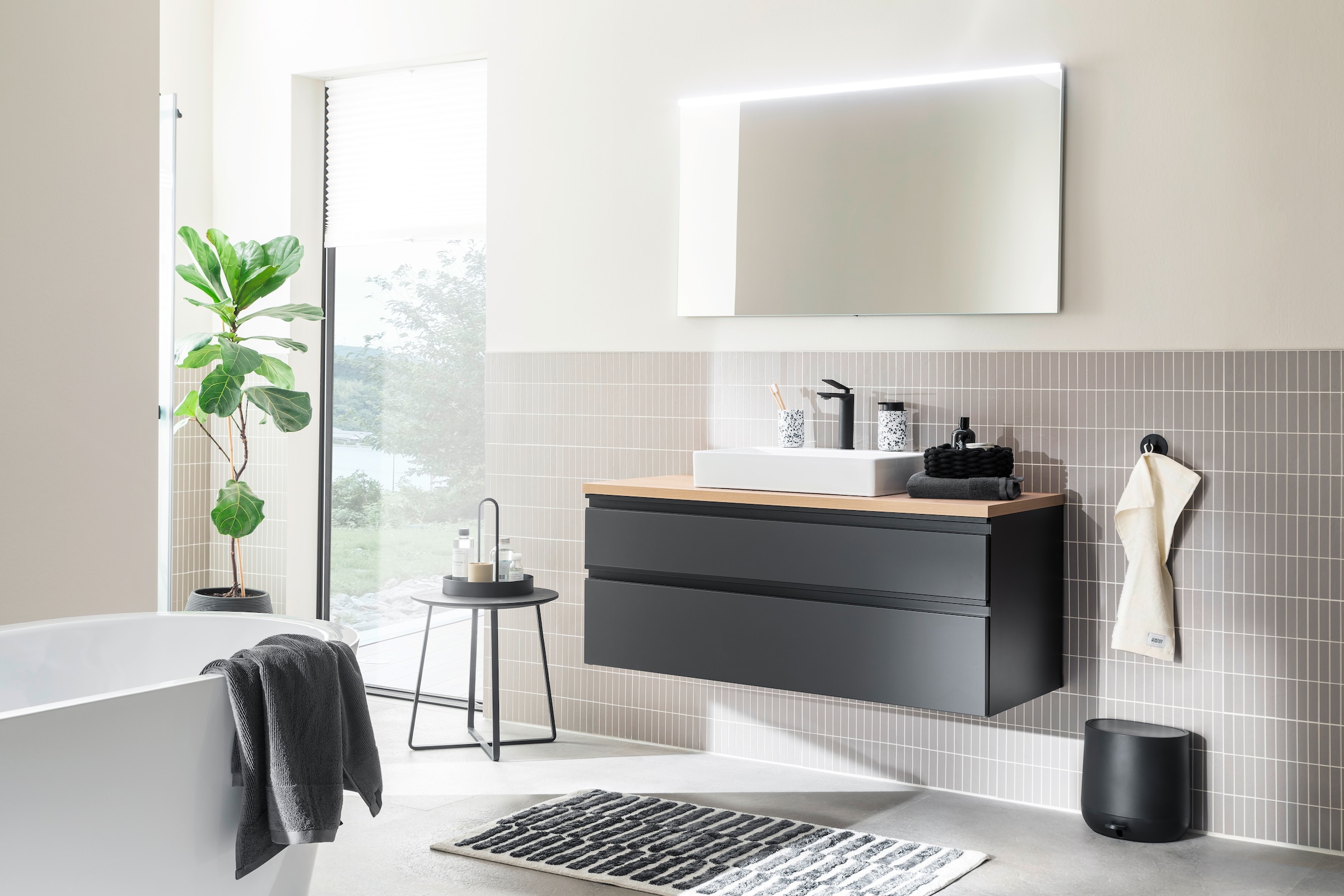 SCHÖNER WOHNEN-Kollektion Badematte »Barbados 231« Höhe 17 mm fußbodenheizungsgeeignet kuschelweicher Badezimmerteppich, waschbar