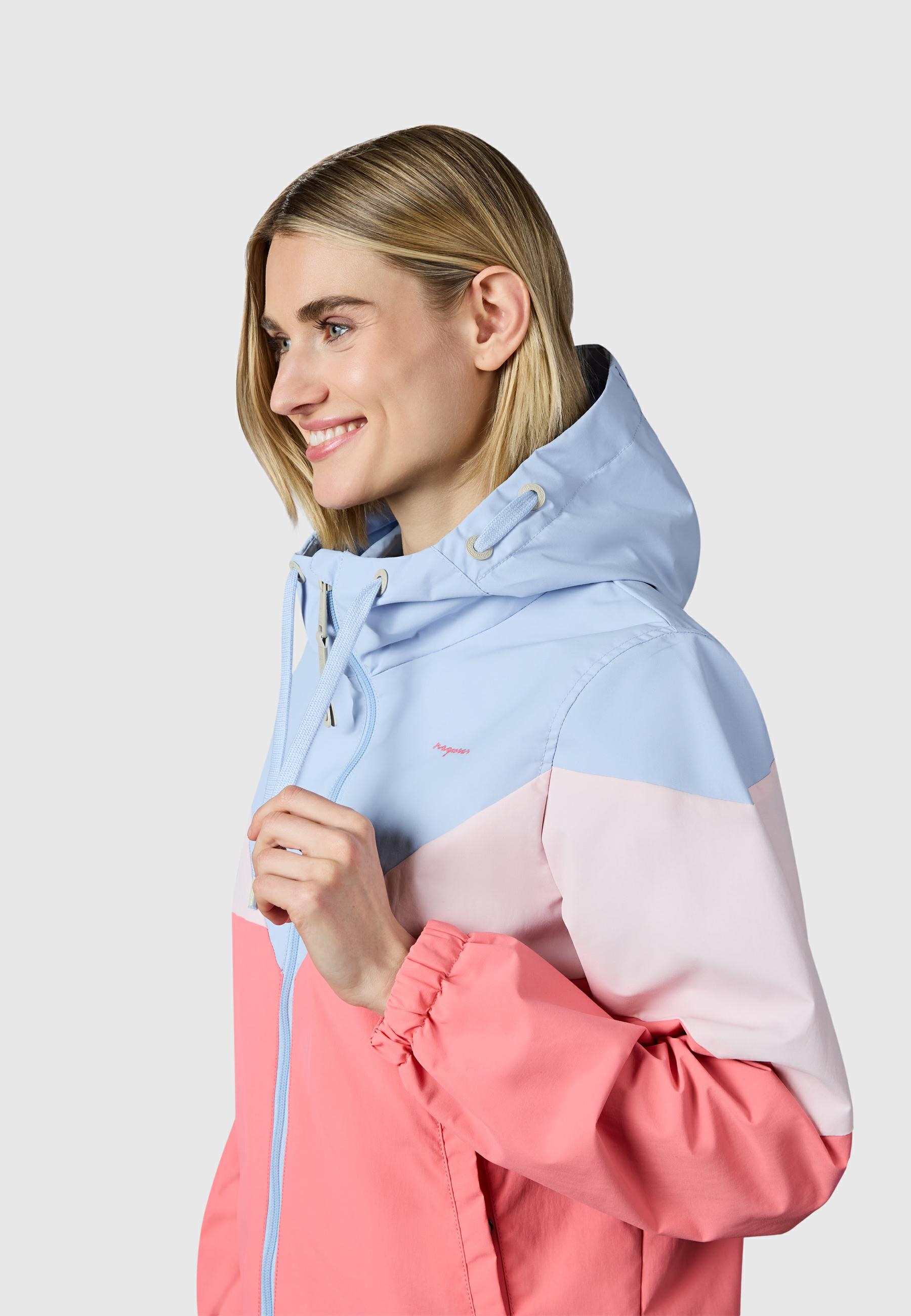 Ragwear Funktionsjacke »Übergangsjacke Rochele« mit Kapuze wasserdichte Damen Übergangsjacke mit großer Kapuze