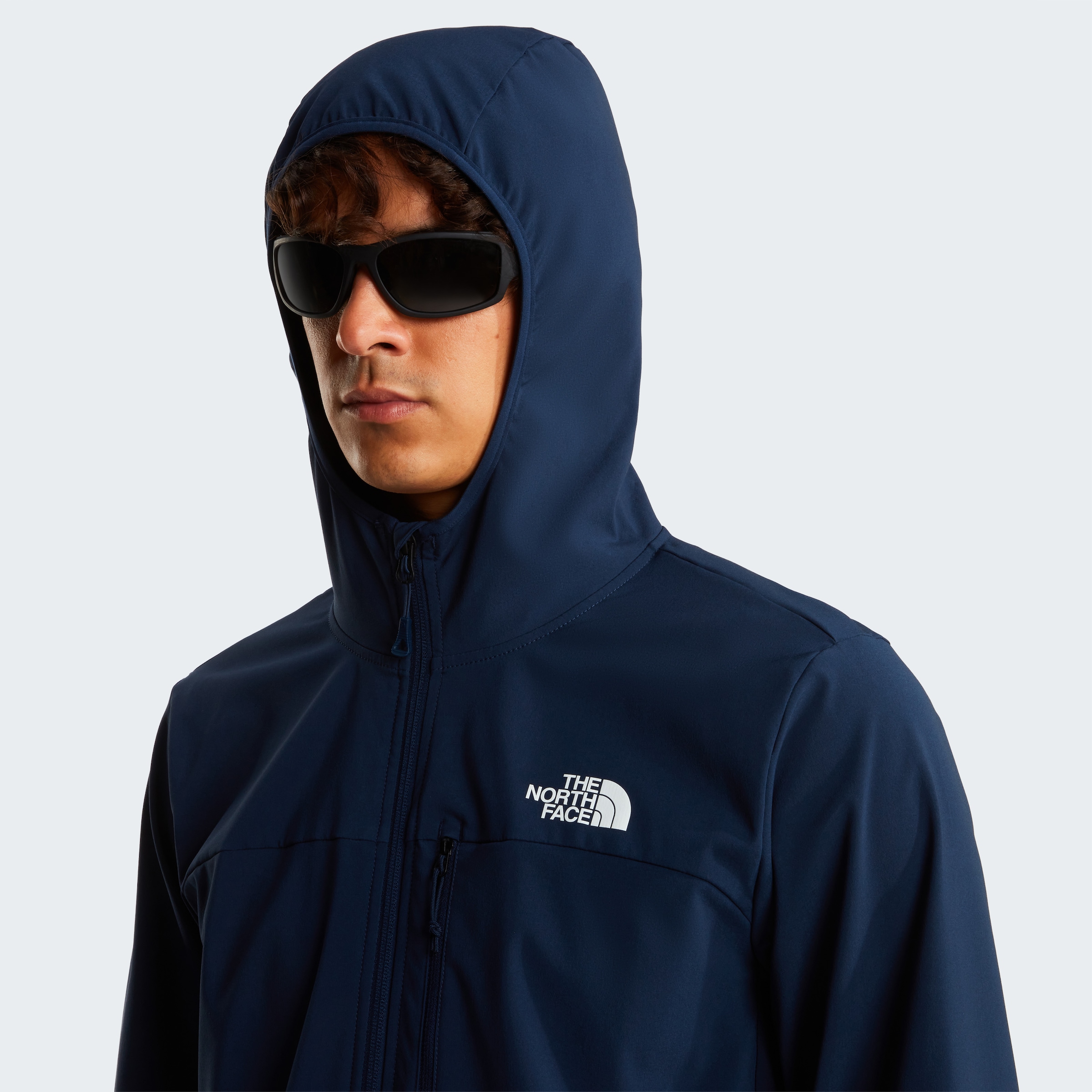 The North Face Softshelljacke »M NIMBLE HOODIE 2« 1 Stk. tlg. sportlicher Stil, atmungsaktives Material, hochelastisch