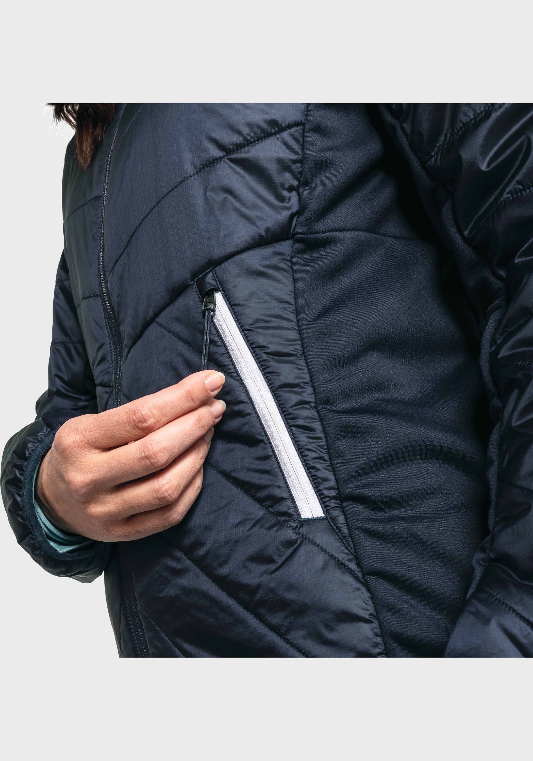 Schöffel Outdoorjacke »Hybrid Jacket Stams L«, mit Kapuze