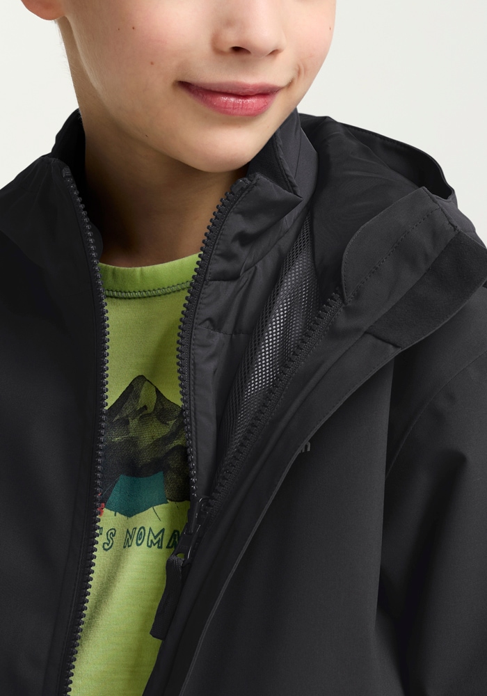 Jack Wolfskin 3-in-1-Funktionsjacke »HYBRID 3IN1 JACKET K«, mit Kapuze