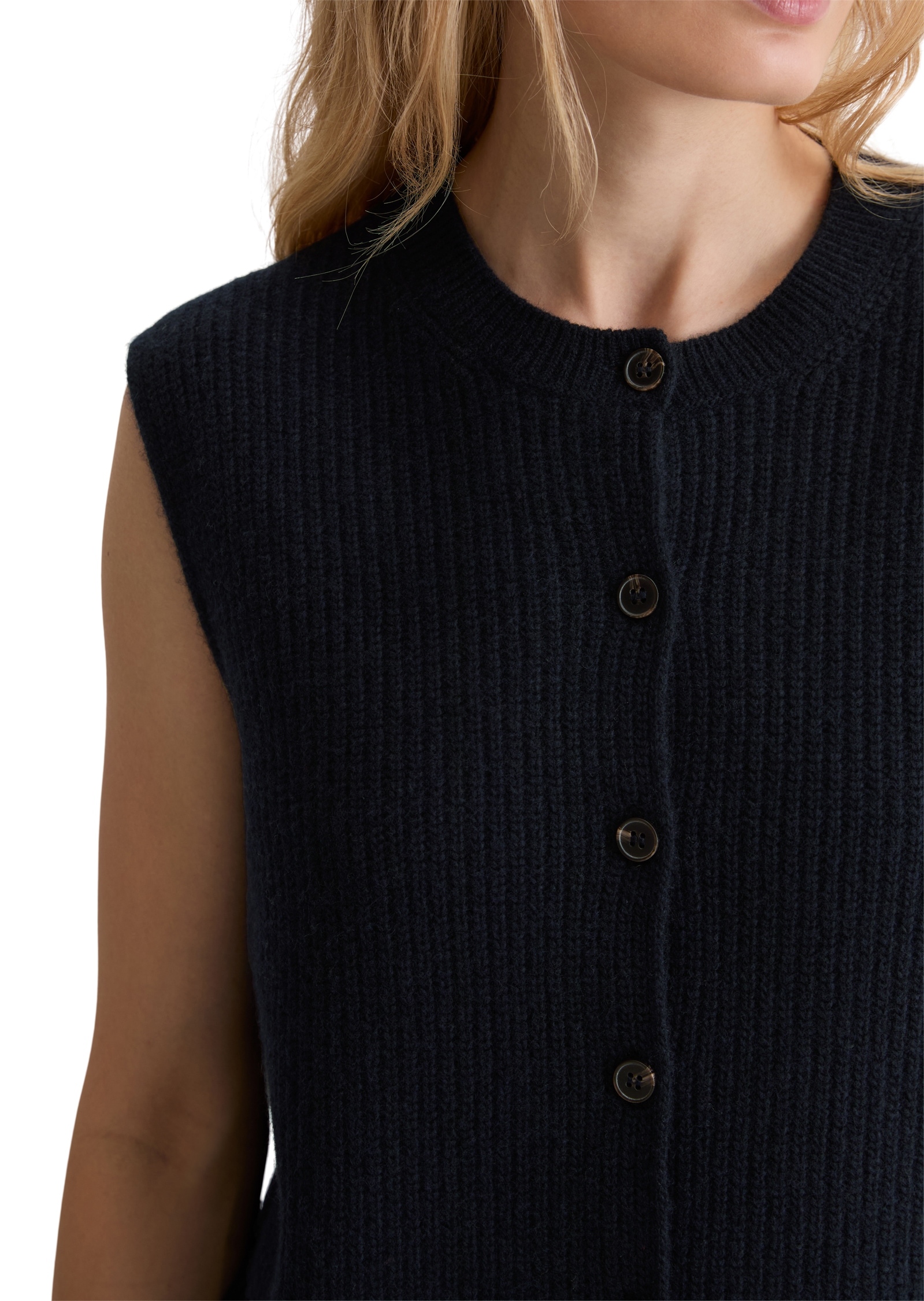 Marc O'Polo Strickweste slim fit, aus weichem Wolle-Mix