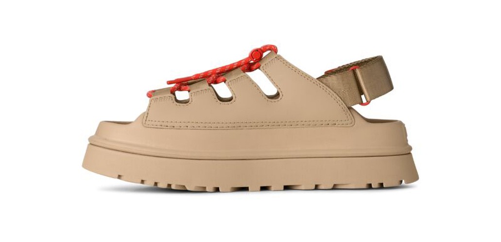 UGG Plateausandale »GOLDENGLOW TOGGLE SANDAL«  Plateau, Klettschuh, Riemchensandale mit Kontrast-Details