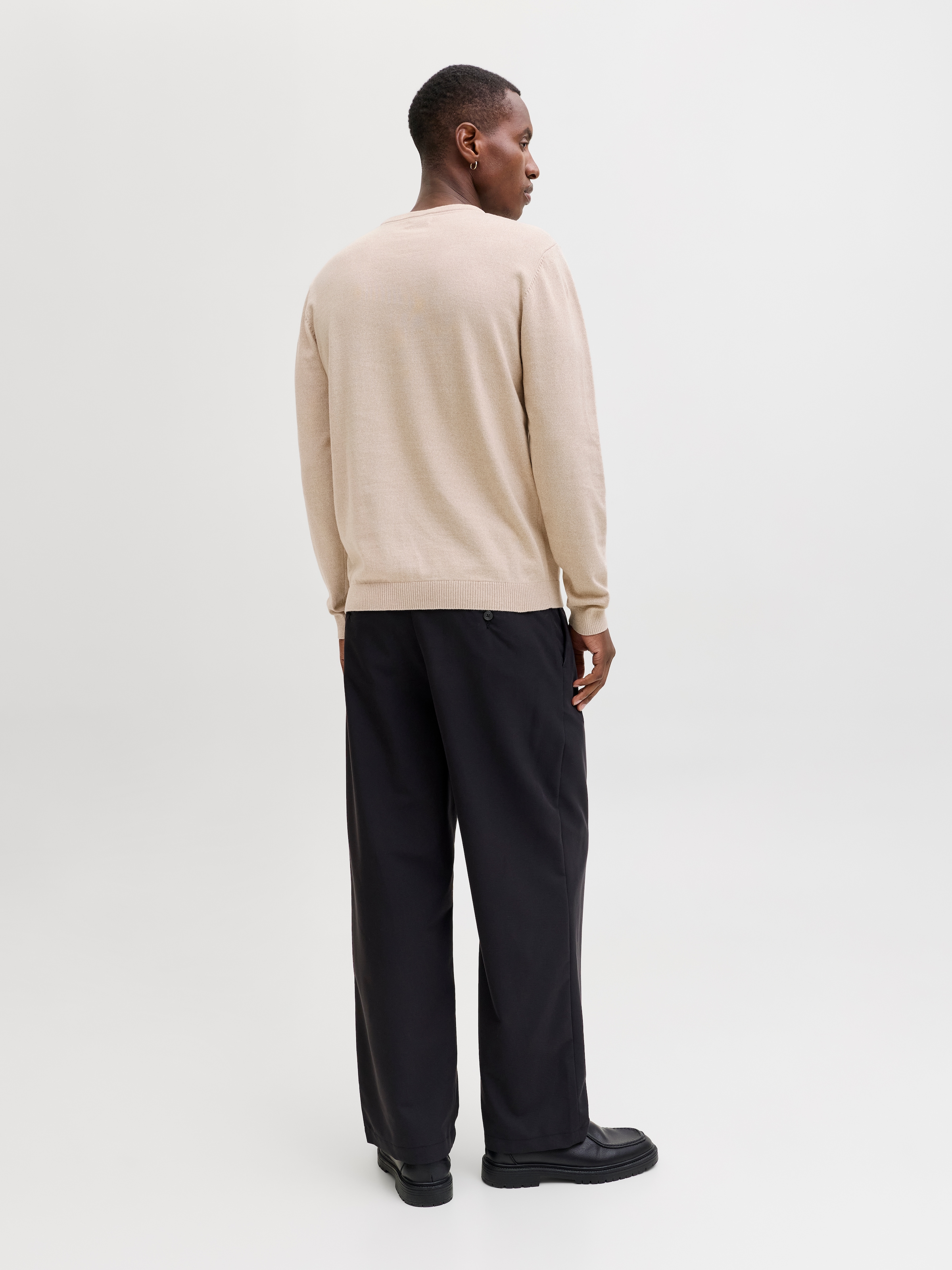 Jack & Jones Rundhalspullover »JJEBASIC KNIT CREW NECK NOOS« Baumwolle, regular fit