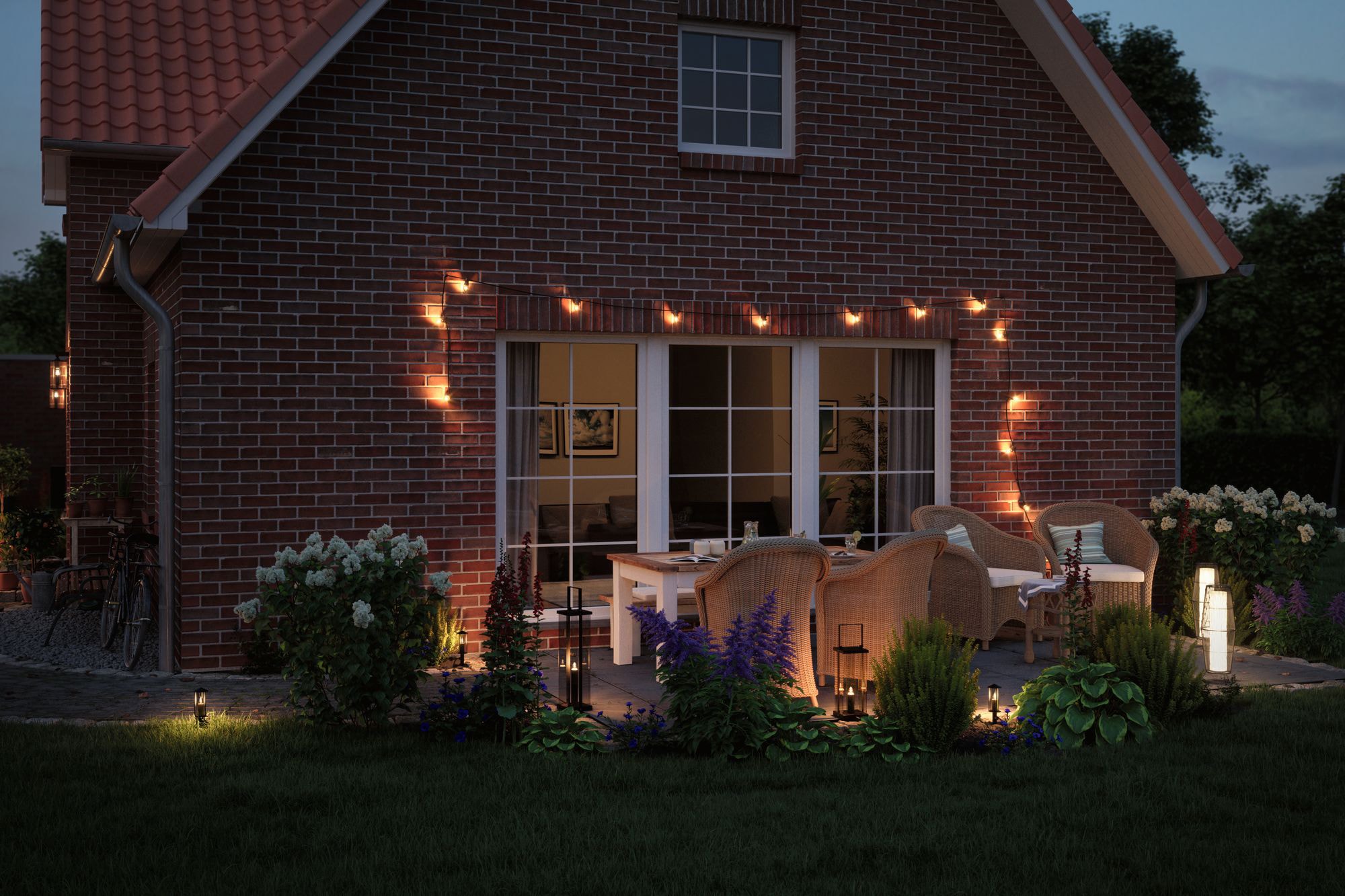 Paulmann LED Gartenleuchte »Plug&Shine«, 1 flammig, Leuchtmittel E14 | Leuchtmittel wechselbar, E14, IP44 24V 56cm E14 1900K Anthrazit