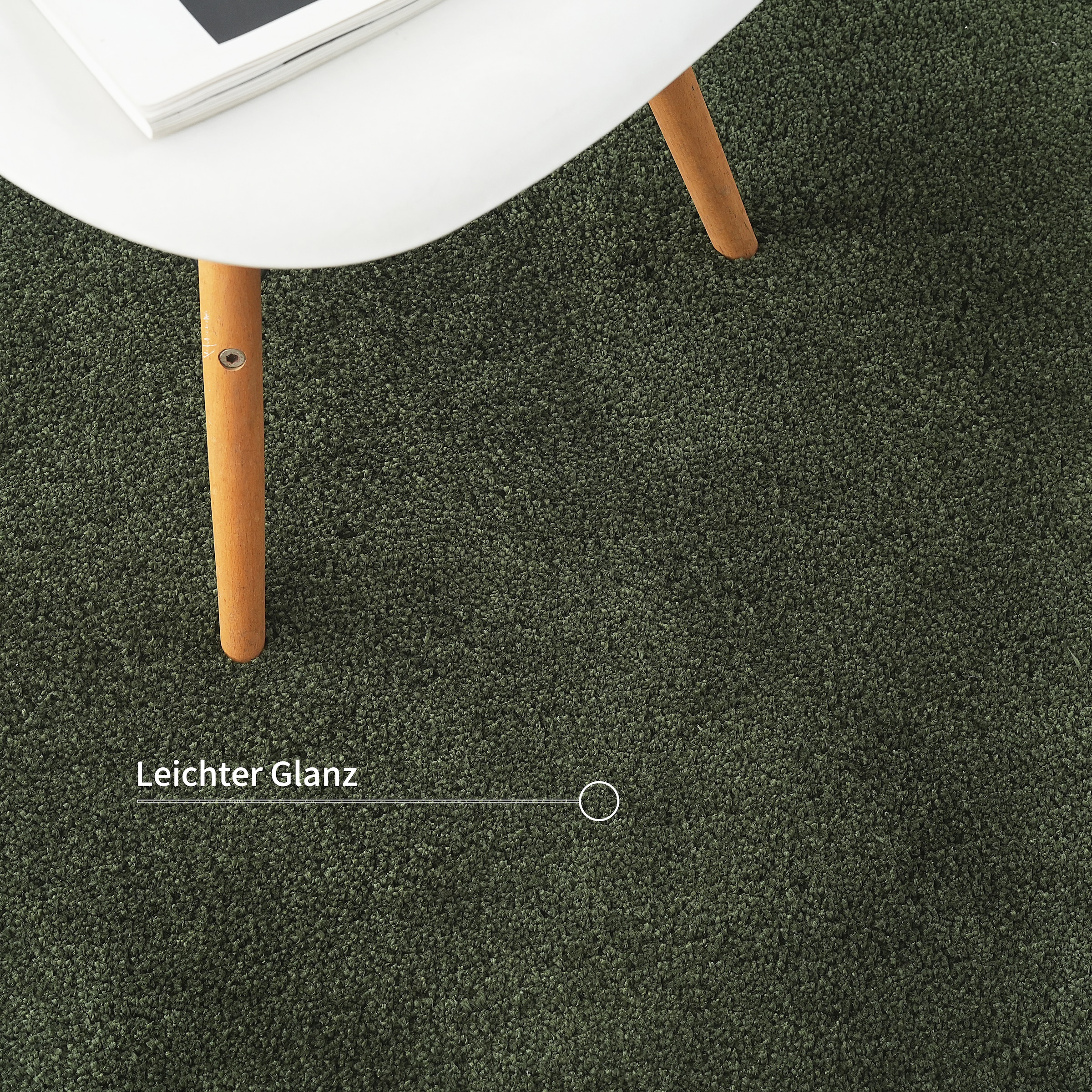 LeGer Home by Lena Gercke Hochflor-Teppich »Halrum, einfarbig, besondere Form, modern« organische Form, bean shape, kuschelig, Wohnzimmer, Schlafzimmer