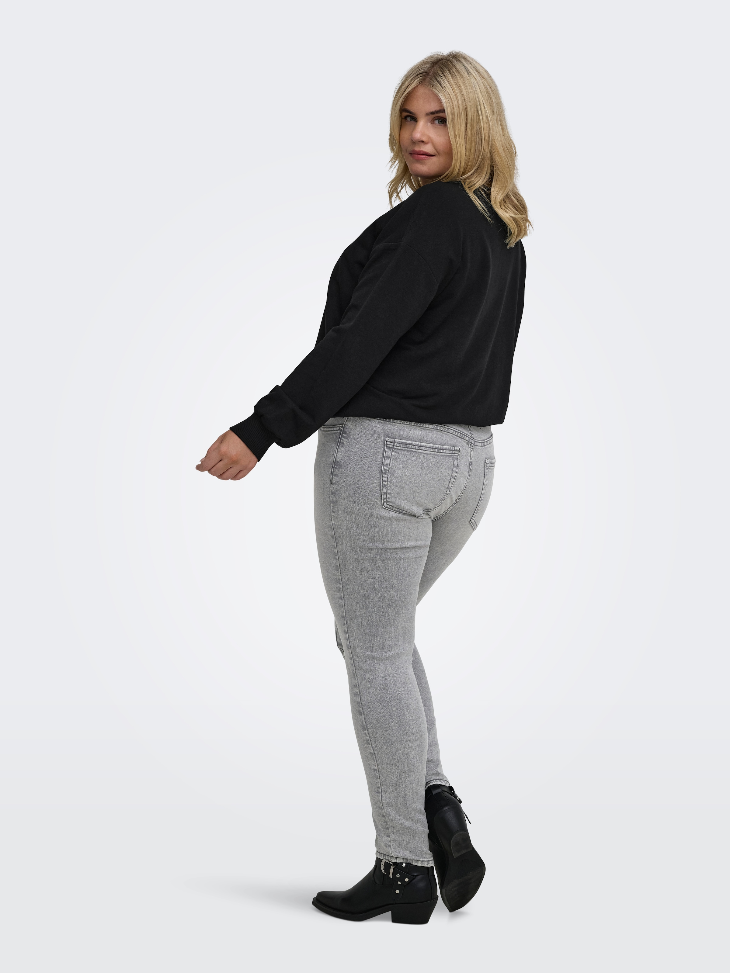 ONLY CARMAKOMA Sweatshirt »CARAMBER L/S O-NECK SWEAT JRS«, Baumwollmischung
