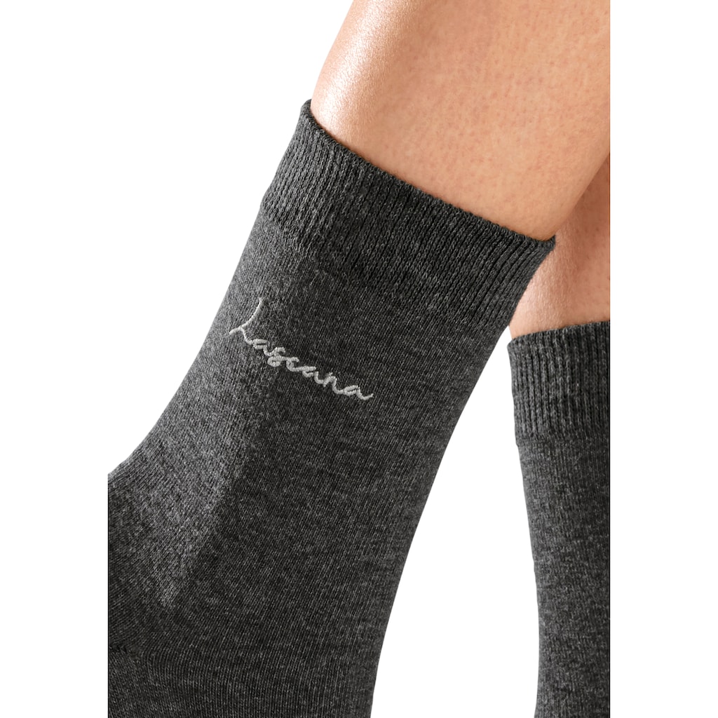 LASCANA Basicsocken, (Set, 7 Paar)