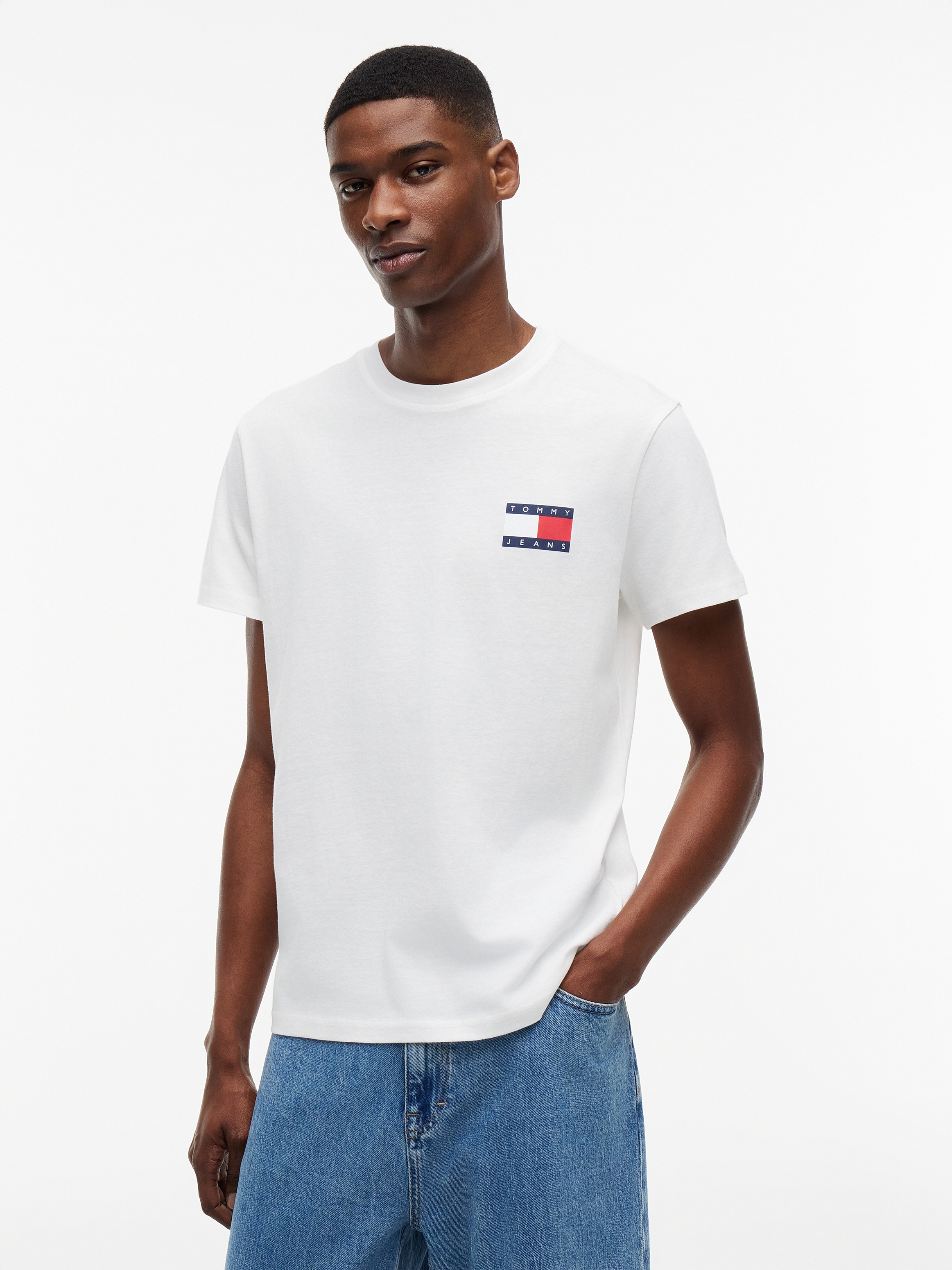 Tommy Jeans T-Shirt »TJM SLIM 2PACK ESS FLAG TEE« 2 Stk.