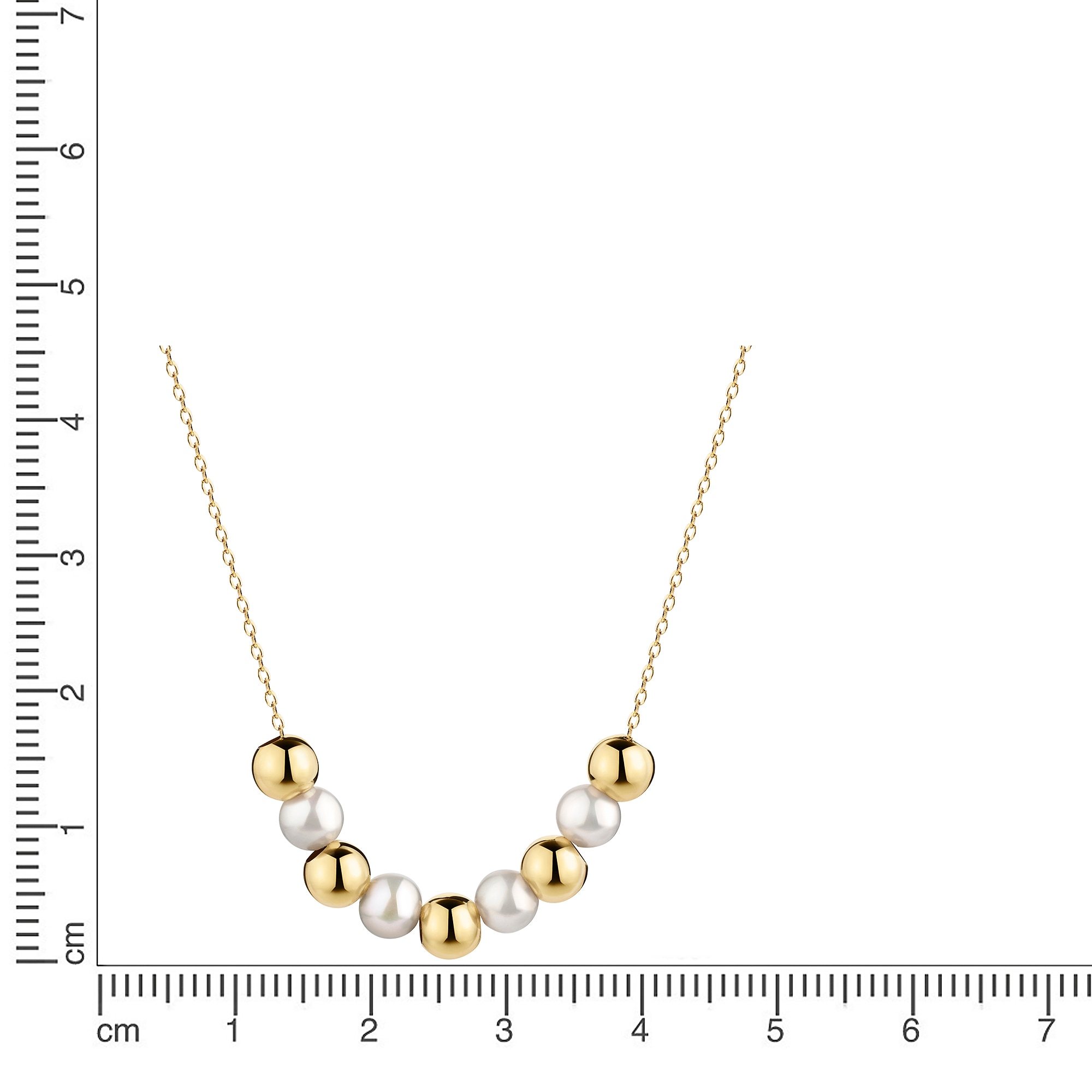 Firetti Kette mit Anhänger »Schmuck Geschenk Gold 375 Halsschmuck Halskette Ankerkette Collier« mit Süßwasserzuchtperle