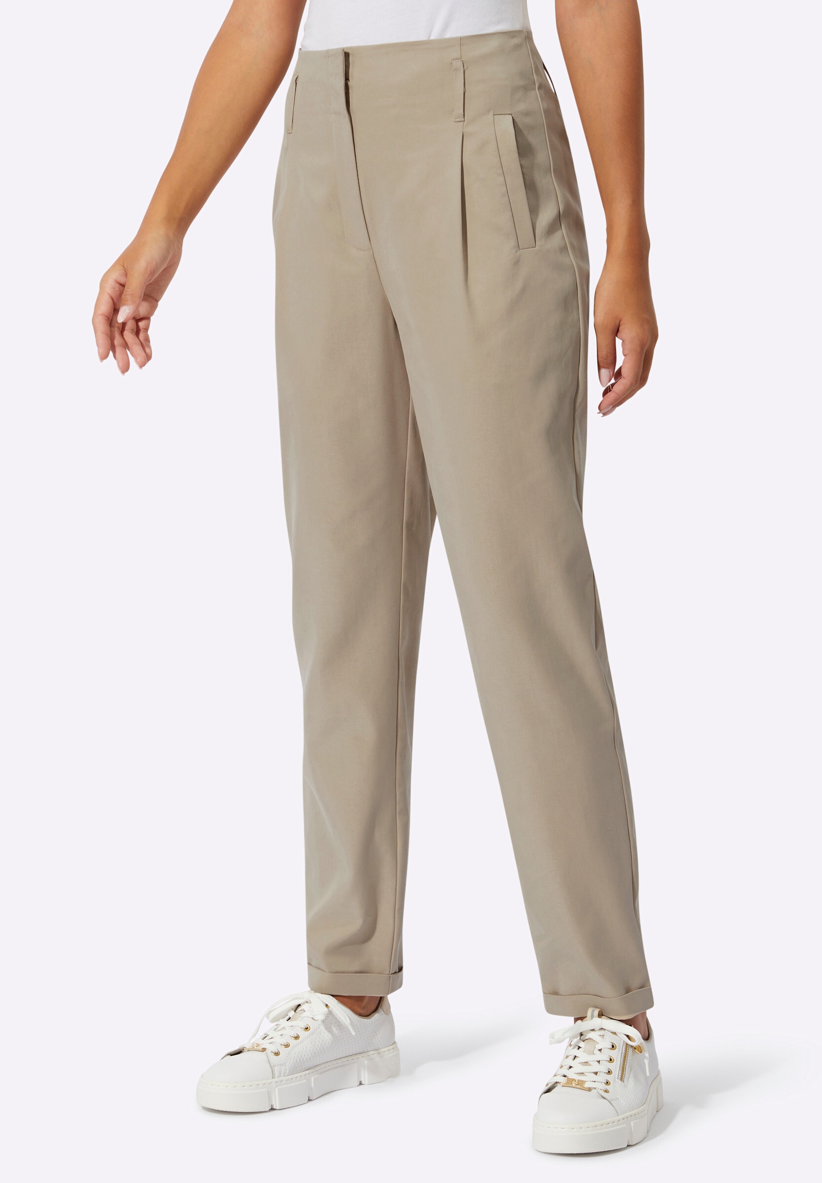 creation L Stoffhose »Lyocell-Polyester-Hose Hose mit hoher Taille«