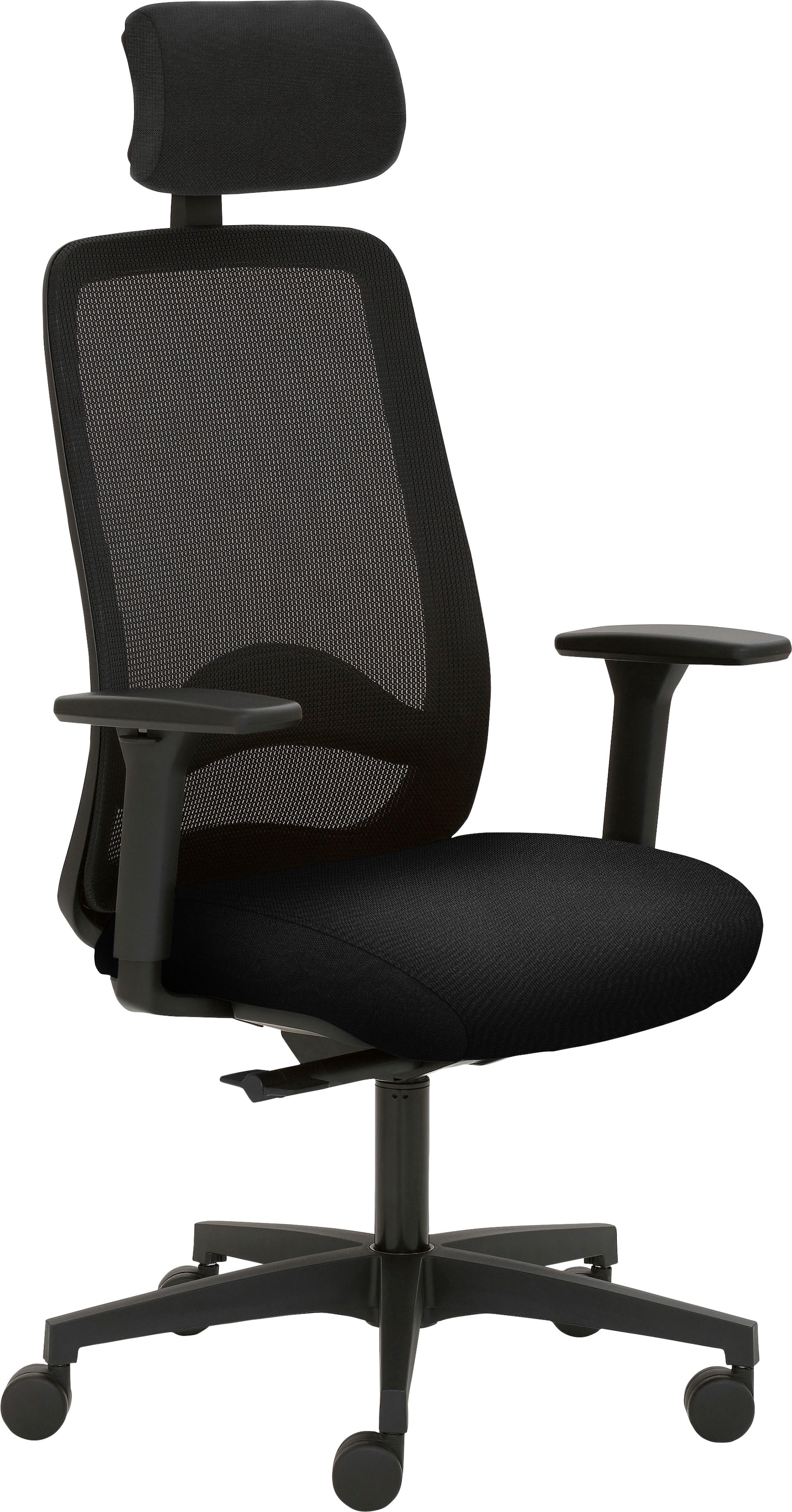 Mayer Sitzmöbel Drehstuhl »2228«, Struktur (recyceltes Polyester), höhenverstellbare Armlehnen, Kopfstütze, Sitztiefenverstellung