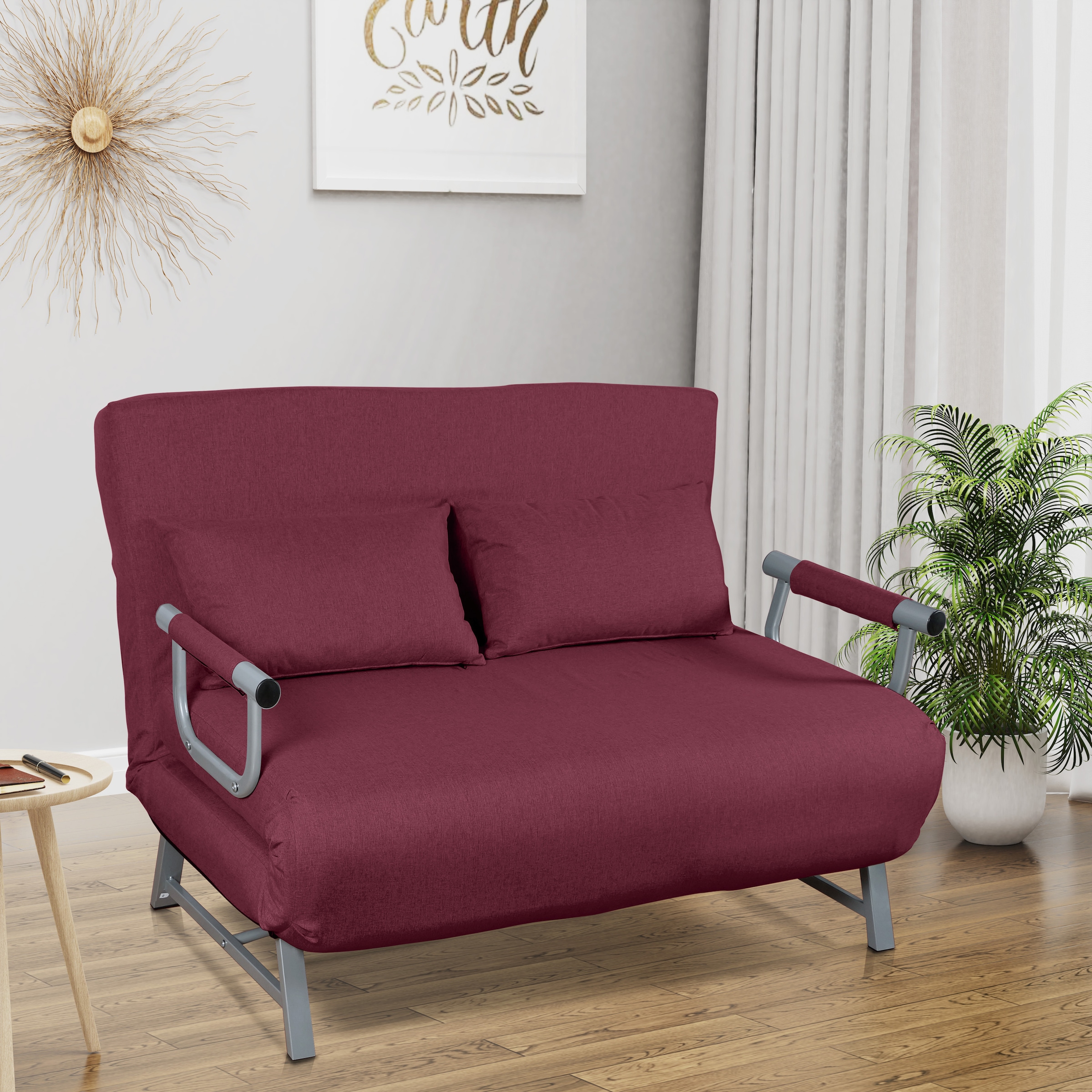 VCM Schlafsofa »VCM Schlafsofa | Polyester-Stoff | Maße H. 95 x B. 127 x T. 78 cm | Sofa mit Schlaffunktion | Schlafsofa - Kolino«, (VCM Kolino)