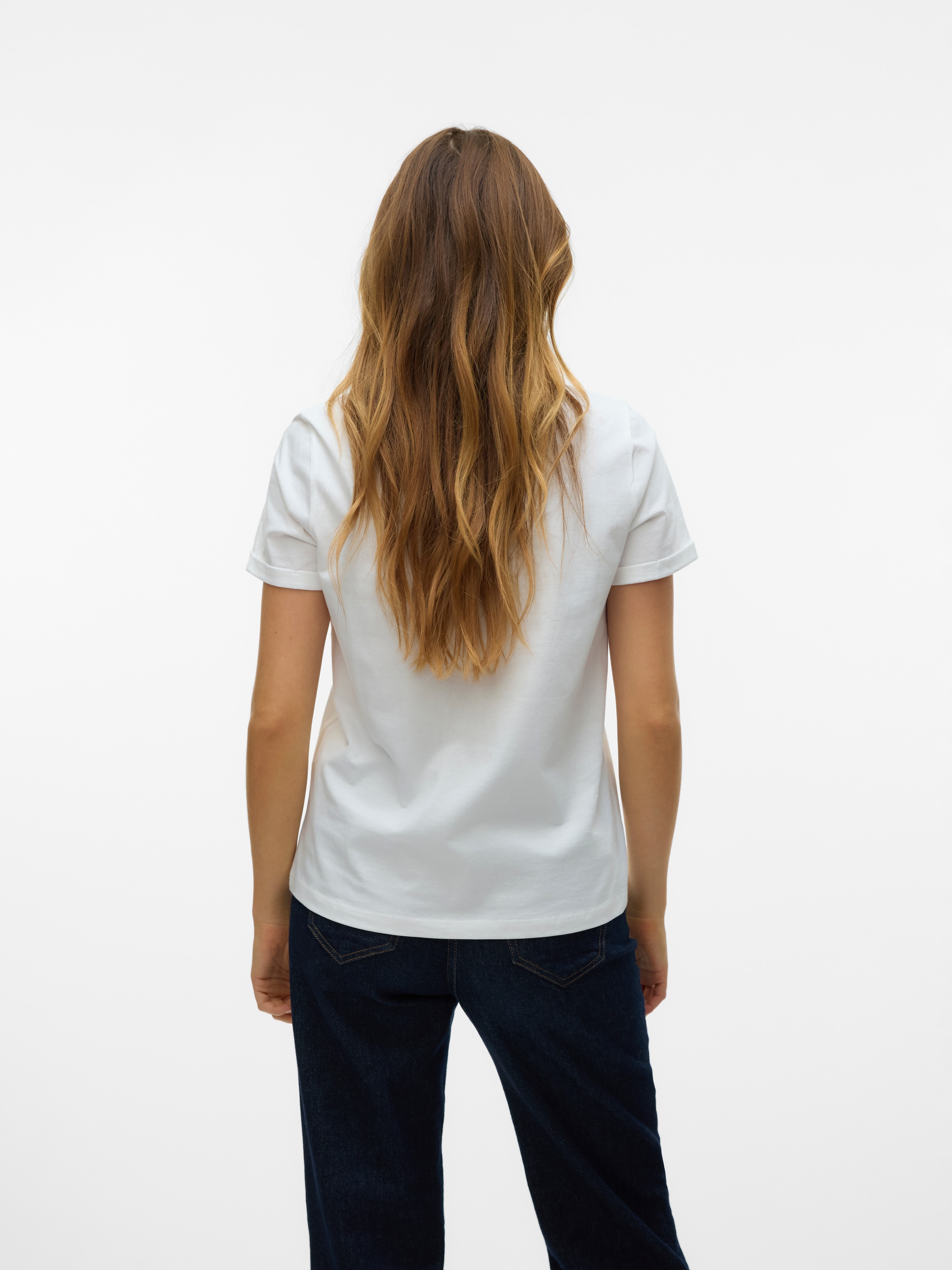 Vero Moda Kurzarmshirt »VMBITONA S/S V-NECK T-SHIRT JRS BTQ GA«