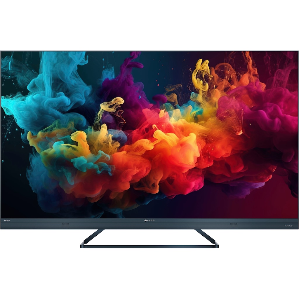 Sharp LED-Fernseher »SHARP 55FQ5EG Quantum Dot Google TV 139 cm (55 Zoll) 4K Ultra HD QLED«, 139 cm/55 Zoll, 4K Ultra HD, Google TV
