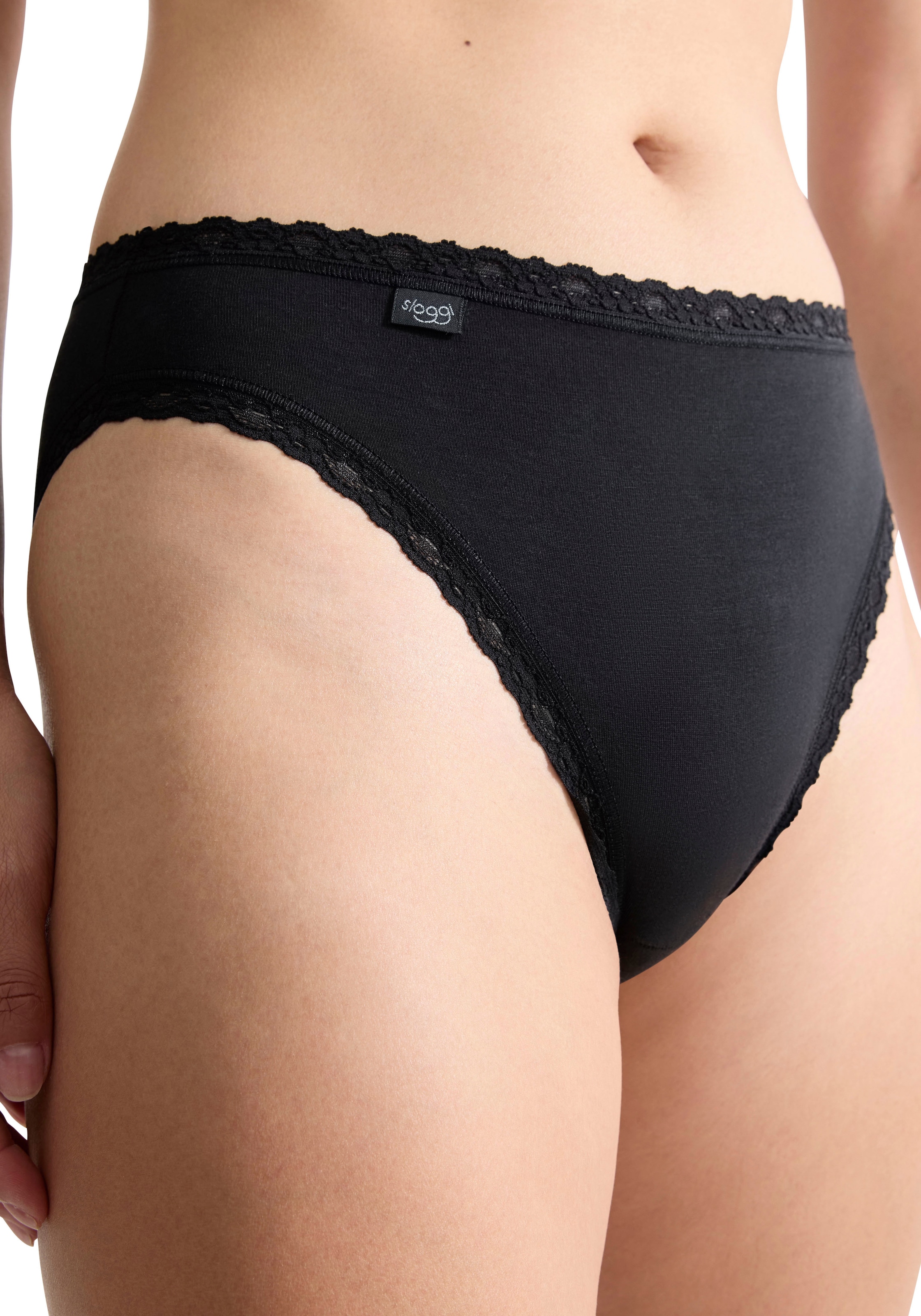 sloggi Taillenslip »24/7 Cotton Lace« 3er Pack,  edle Spitze, flache Nähte, Baumwollmischung, weich, femininer Look