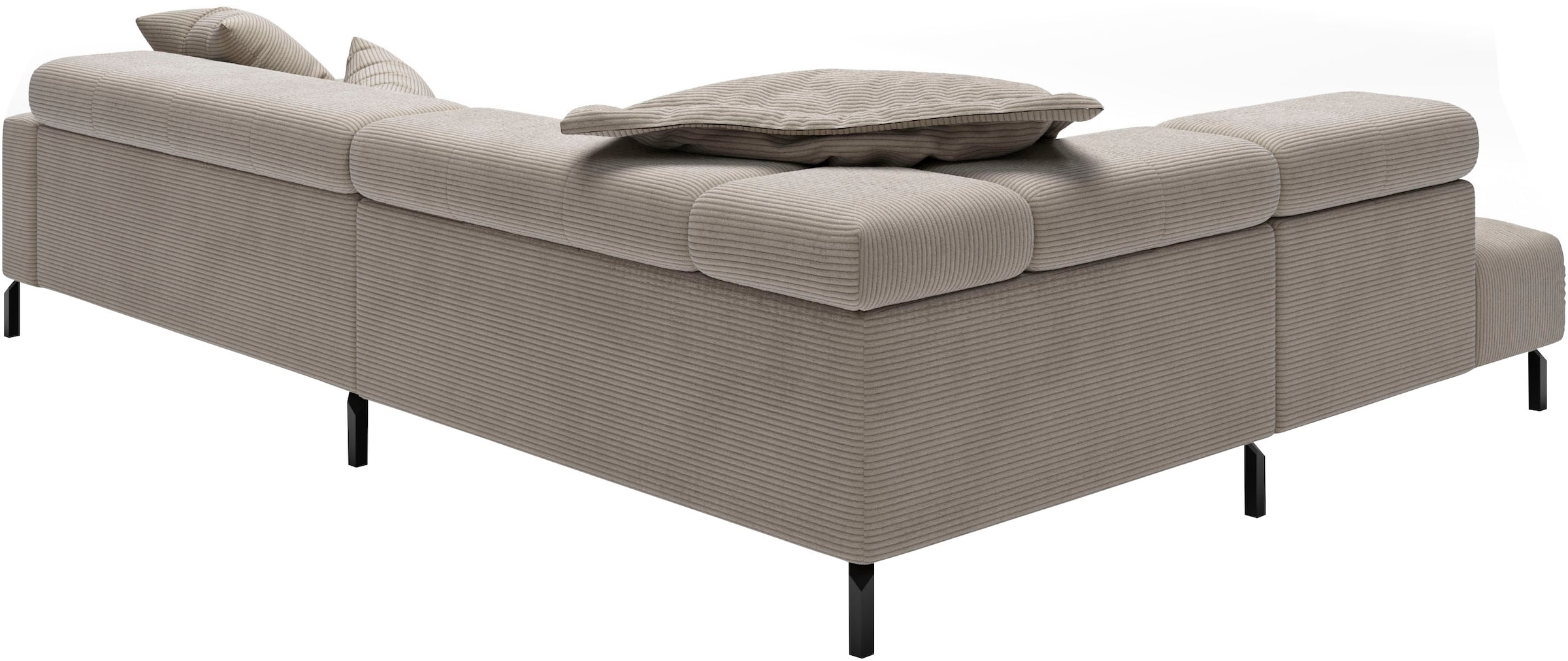Home affaire Ecksofa »Claya, 311 cm breit, L-Form,  inkl. Kopfteilverstellung« ohne elektrischen Sitzvorzug