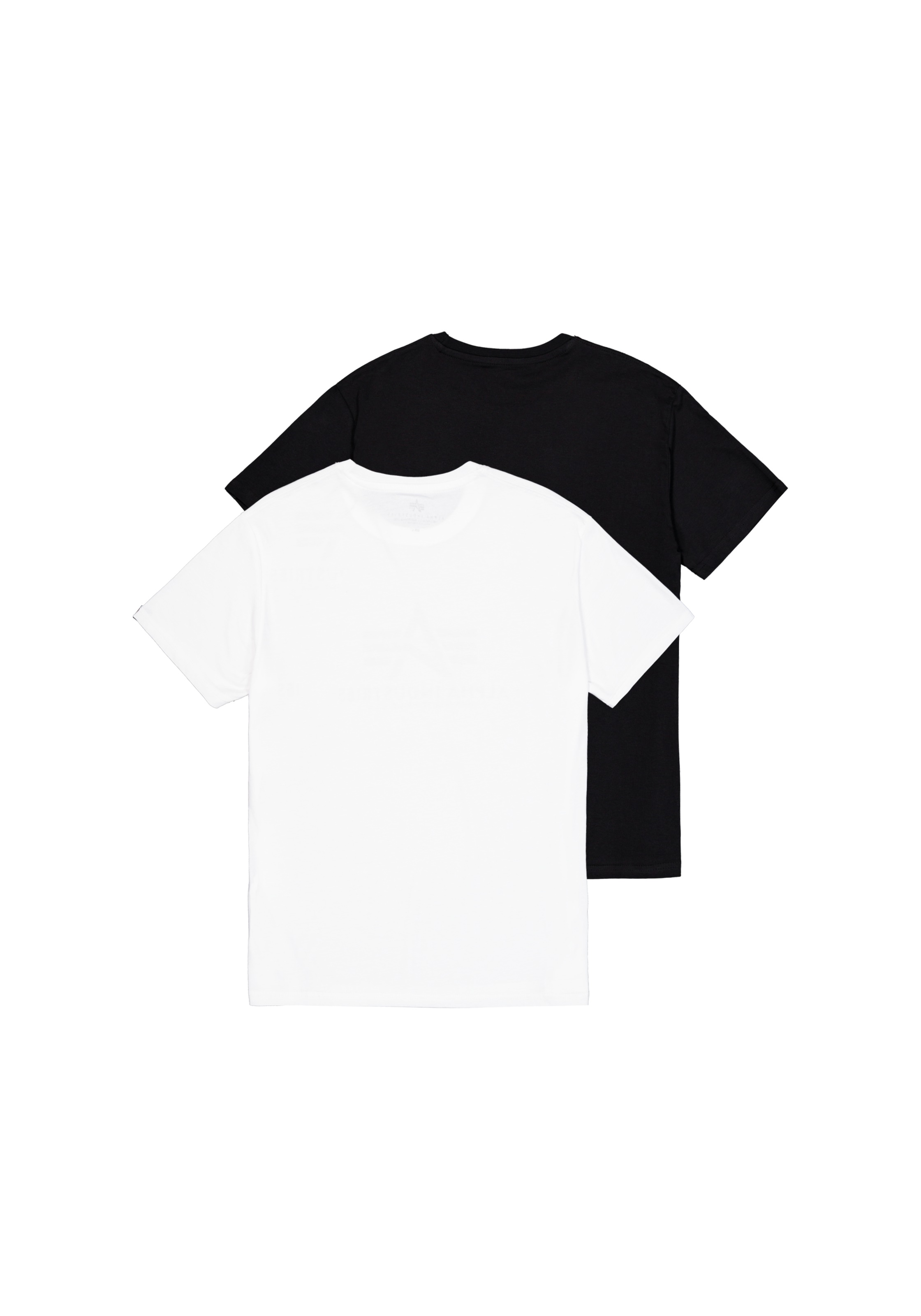 Alpha Industries Rundhalsshirt »Label T 2 Pack«, (Packung, 2 tlg., 2er-Pack)