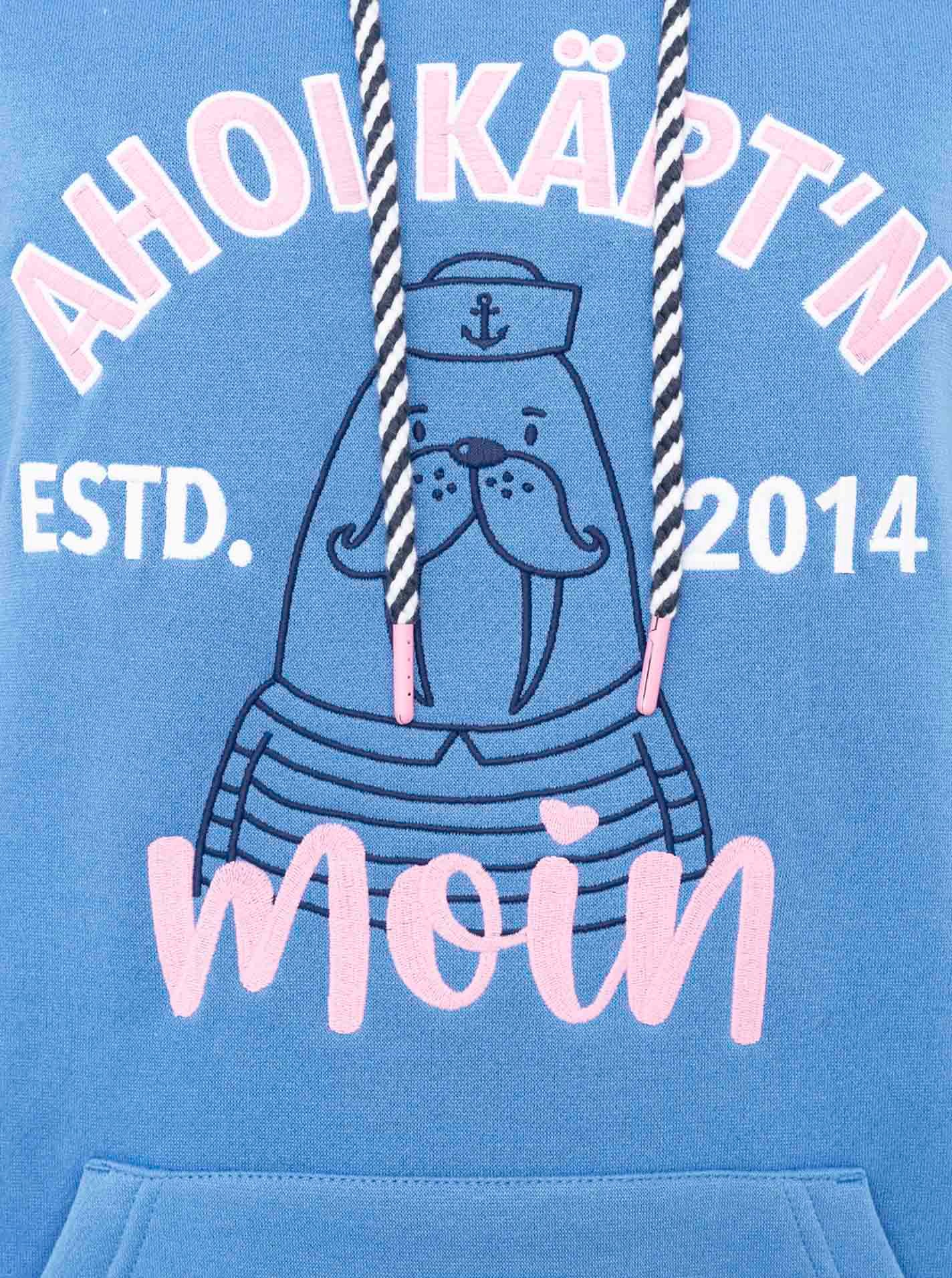 Zwillingsherz Hoodie »"Ahoi Käpt´n"«, Mini-Me,mit süßem Seehund mit Kapitänsmütze und Kängurutasche
