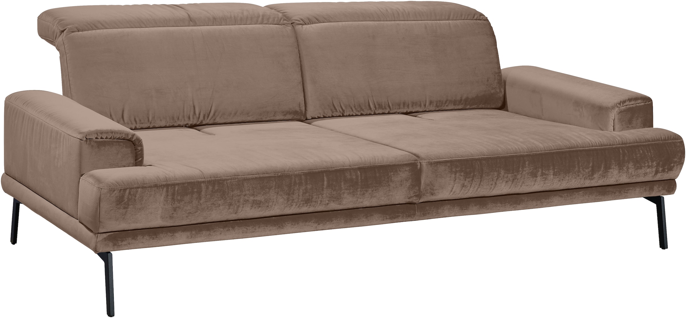Musterring 3-Sitzer »MR 4580«, inkl. Kopf- und Sitztiefenverstellung, Fuß schwarz, B228 x T103 cm