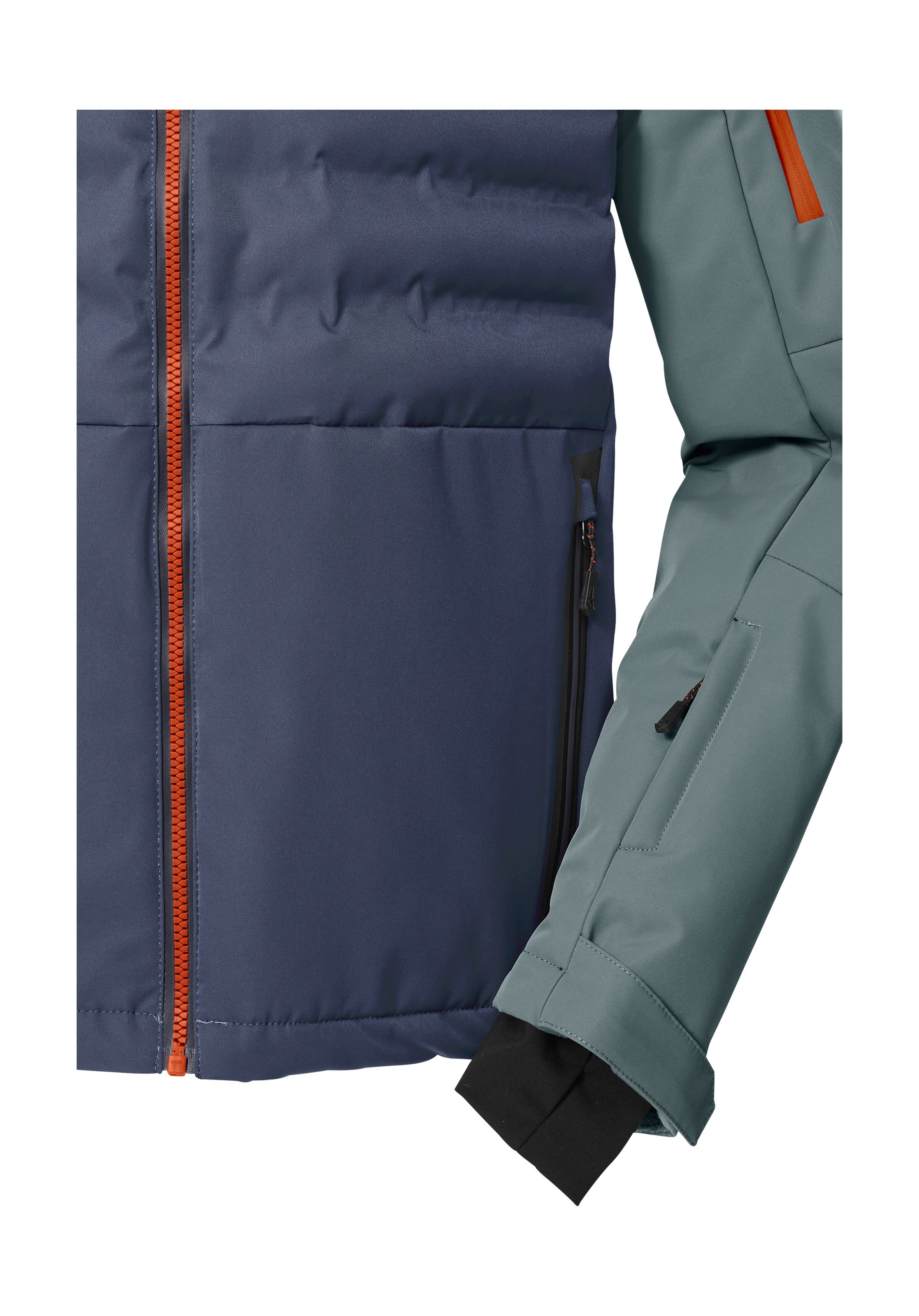 Killtec Skijacke »KSW 72 MN SKI JCKT« Moderne Hybridoptik, winddicht, wasserabweisend, atmungsaktiv