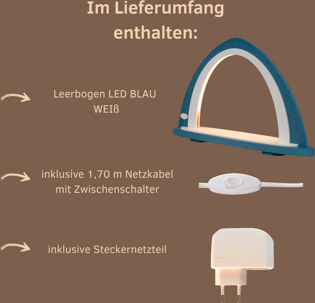 Weigla LED Schwibbogen »Weihnachtsdeko«, Leerbogen zum Selbstbestücken