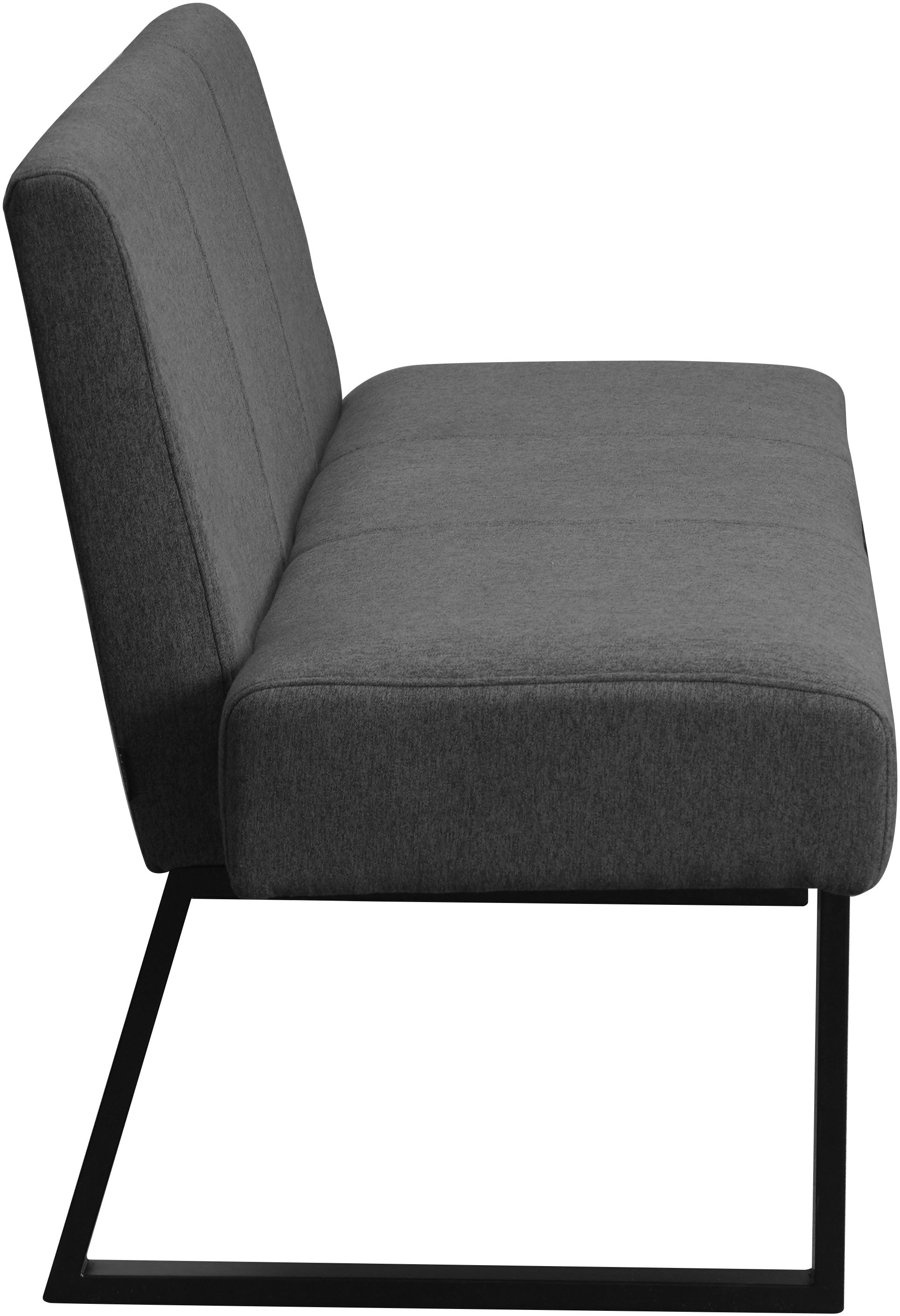 Home affaire Polsterbank »Gladio, TOPSELLER!, OTTOs Choice«, (Esszimmerbank, Sitzbank, Bank), mit Taschenfederkern, schwarzes Metallgestell, Breite 148 cm