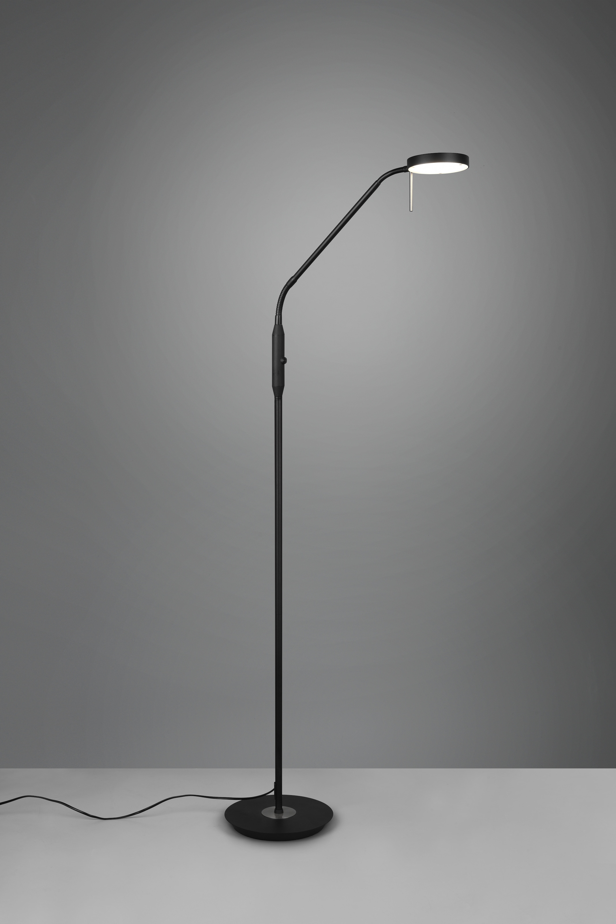TRIO Leuchten LED Stehlampe »MONZA, Stehleuchte mit Sensordimmer Lichtfarbe einstellbar 2300-4000K«, 1 flammig, Leuchtmittel LED-Board | LED fest integriert, Leuchtenkopf flexibel verstellbar Memoryfunktion Höhe 145-160 cm