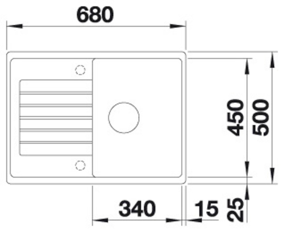 Blanco Granitspüle »ZIA 45 S Compact« 1 Stk. tlg. erhältlich in mehreren Farben