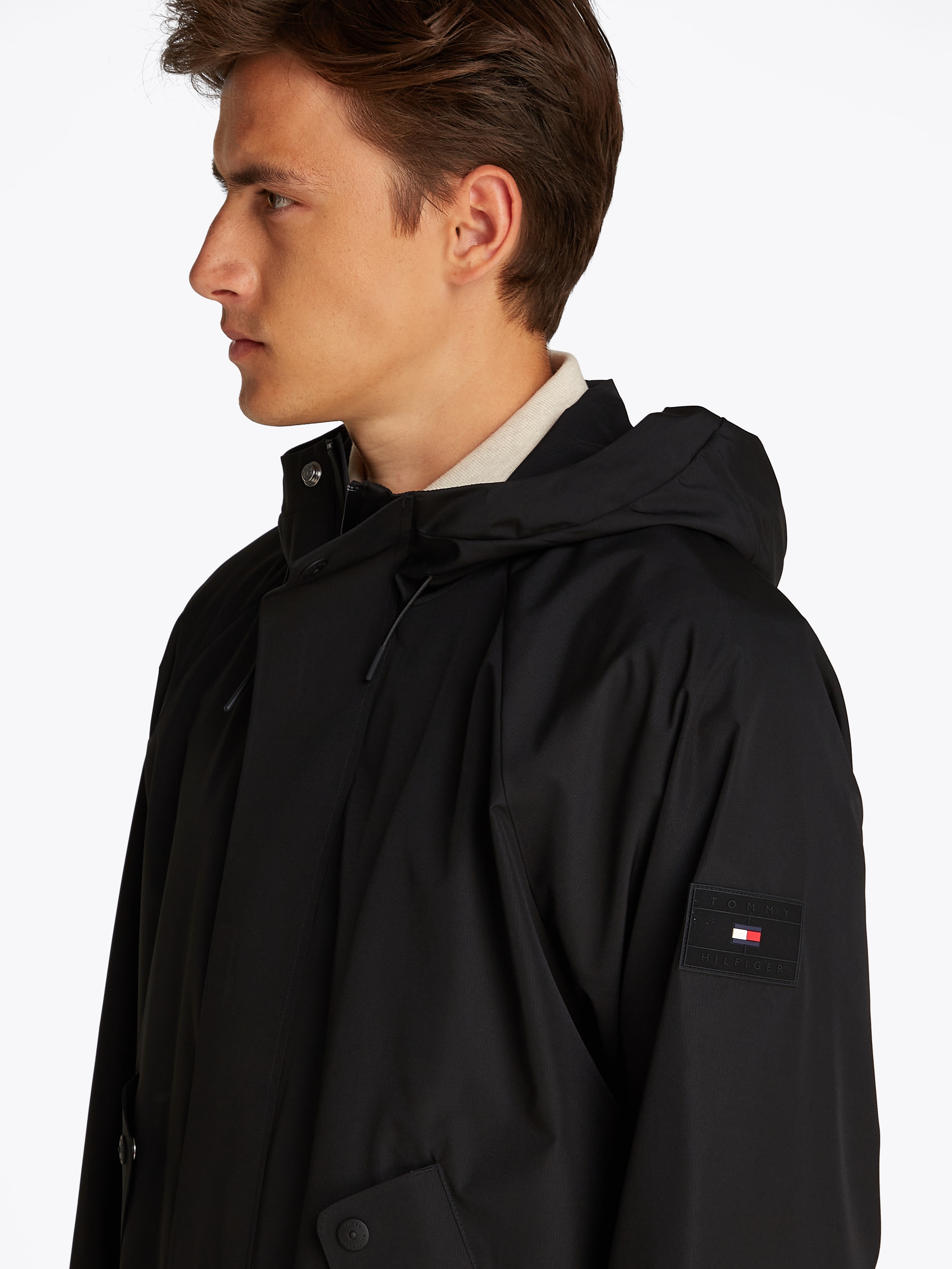 Tommy Hilfiger Kurzjacke »TECH HOODED JKT«, mit Kapuze