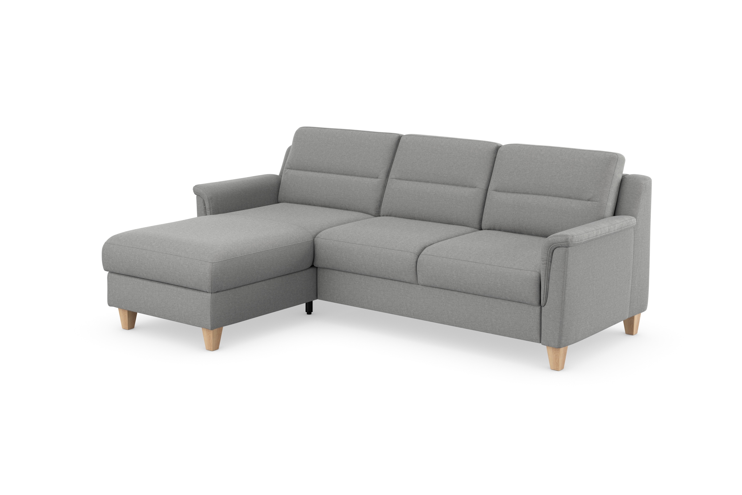 sit&more Ecksofa »Farö L-Form«, inklusive Federkern, wahlweise mit Bettfunktion und Bettkasten