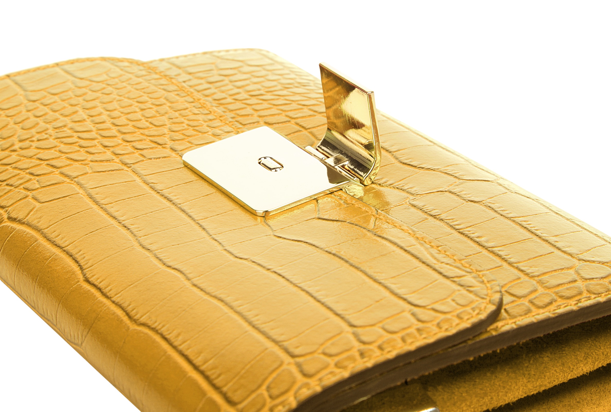 Cluty Abendtasche, echt Leder, Made in Italy