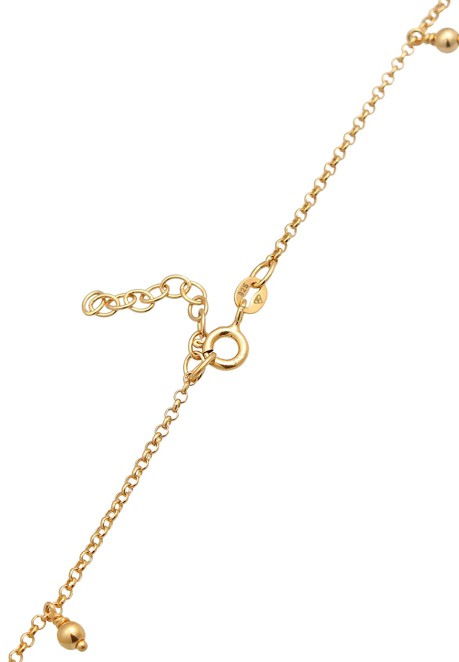 Elli Choker »Halskette Choker Kugel Plättchen Boho Style 925 Silber«
