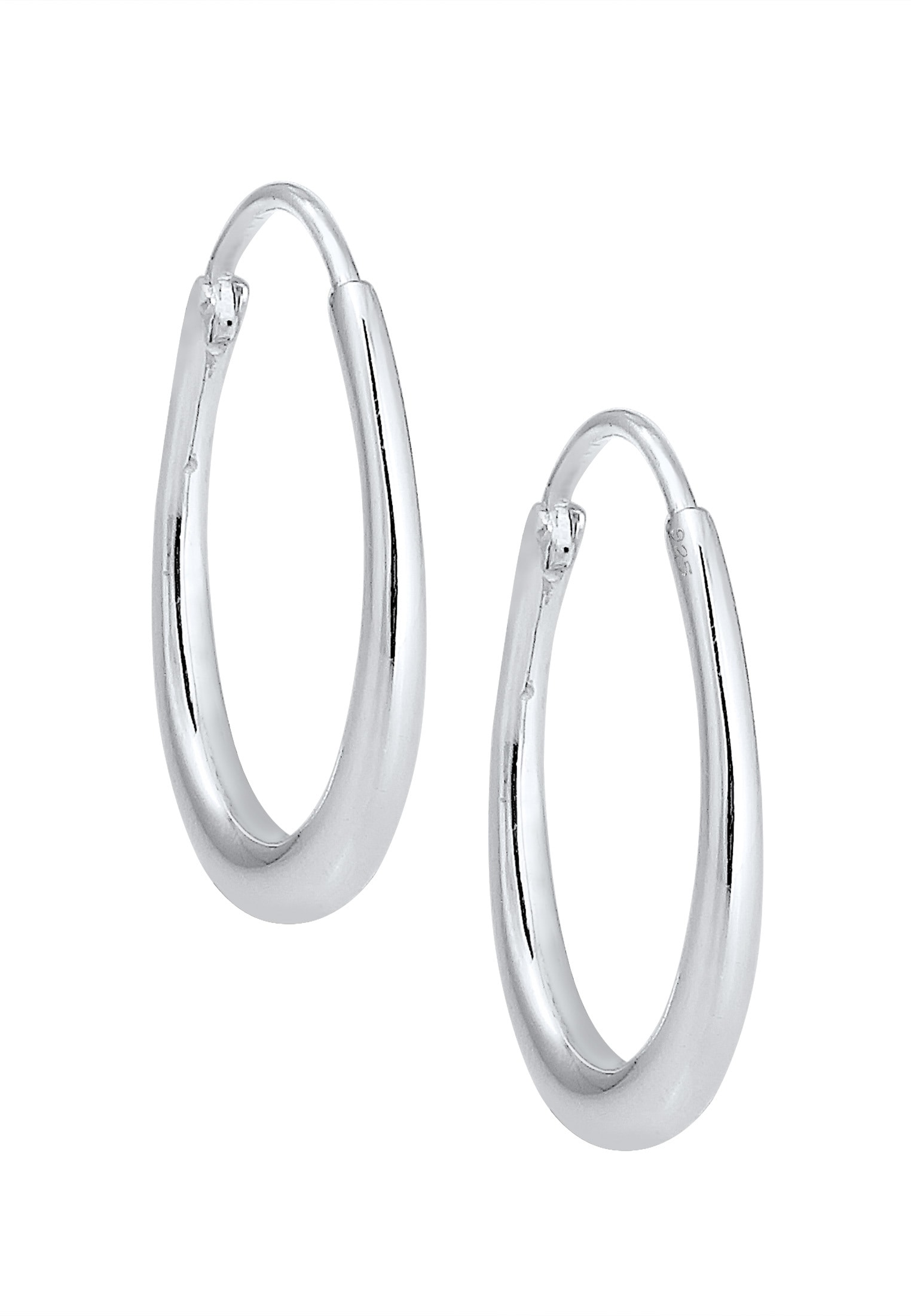 Elli Paar Creolen »Ohrringe Creolen Oval 925 Sterling Silber«