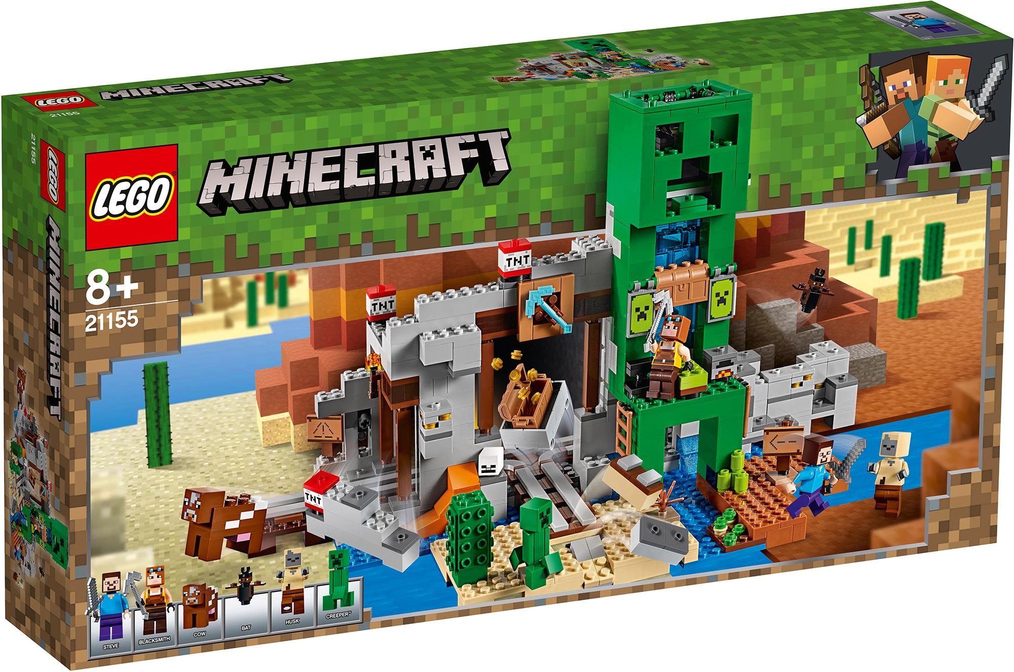 LEGO® Konstruktionsspielsteine »Die Creeper™ Mine (21155), LEGO® Minecraft™«, (834 St.), Made in Europe