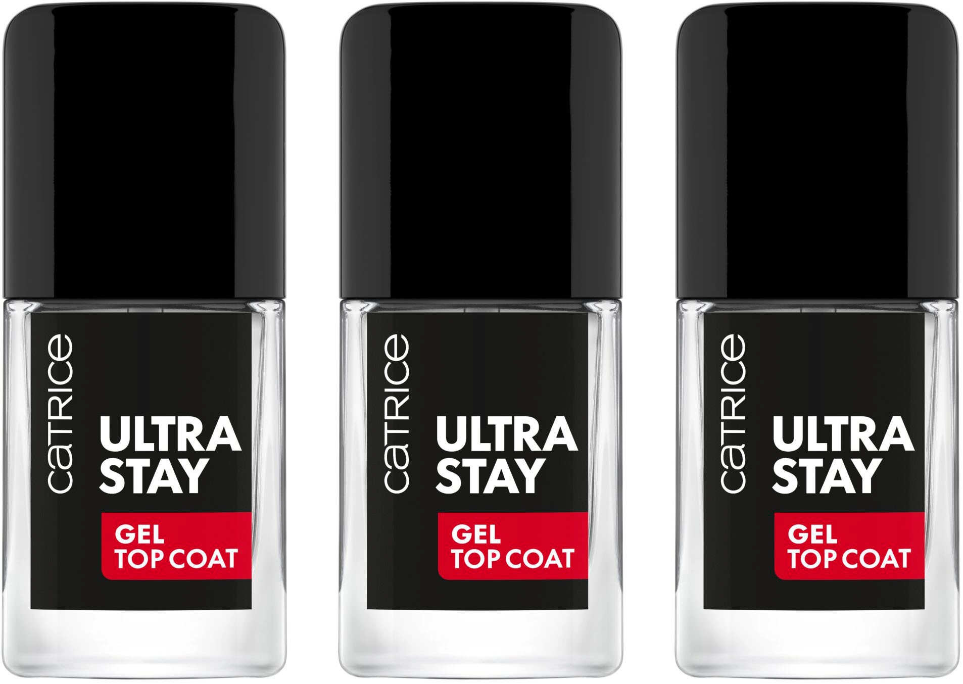 Überlack »Ultra Stay Gel Top Coat«, (Set, 3 tlg.)