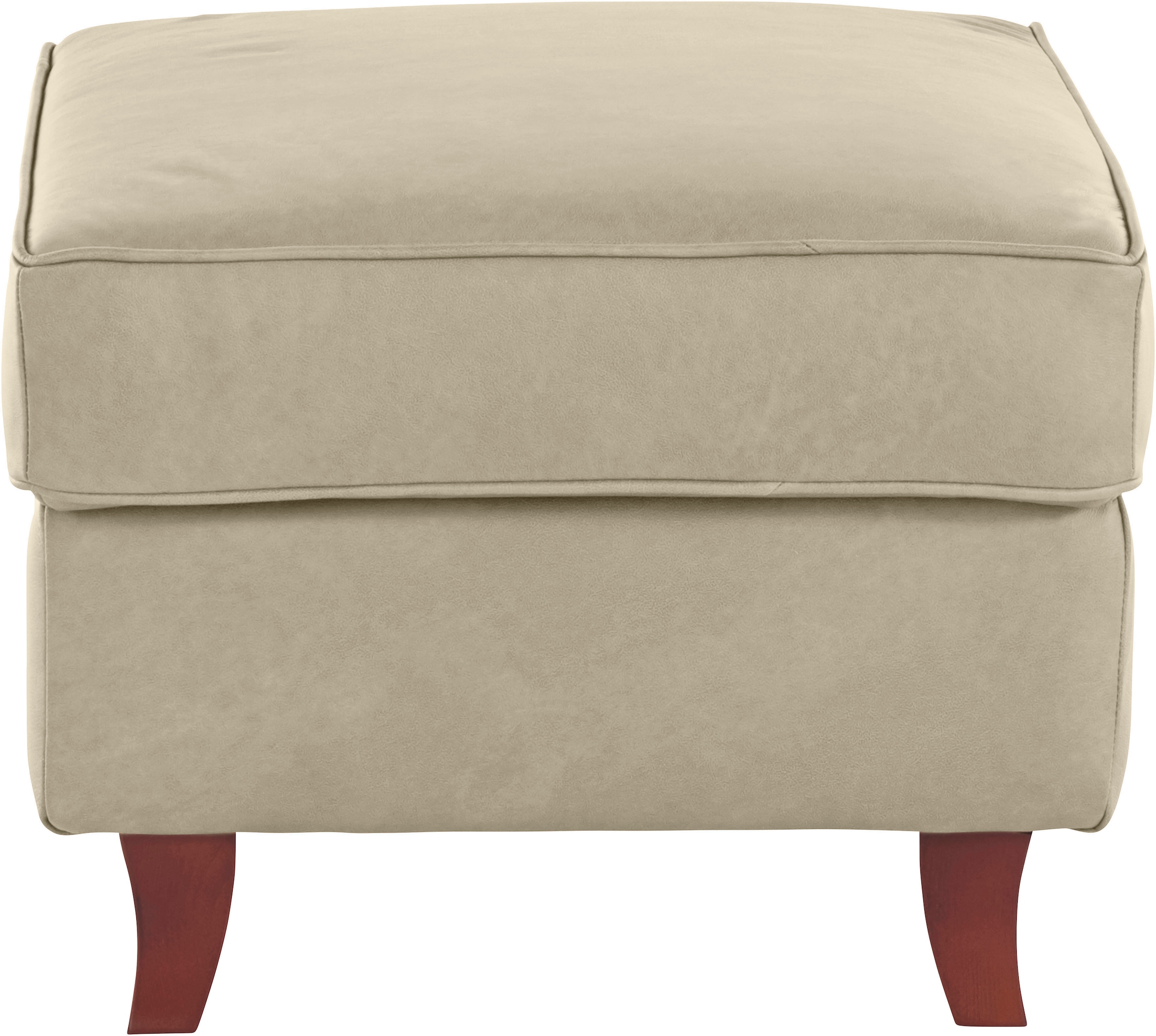 Home affaire Polsterhocker »Reims«, echte Chesterfield-Knopfheftung, Samtoptik mich changierender Optik