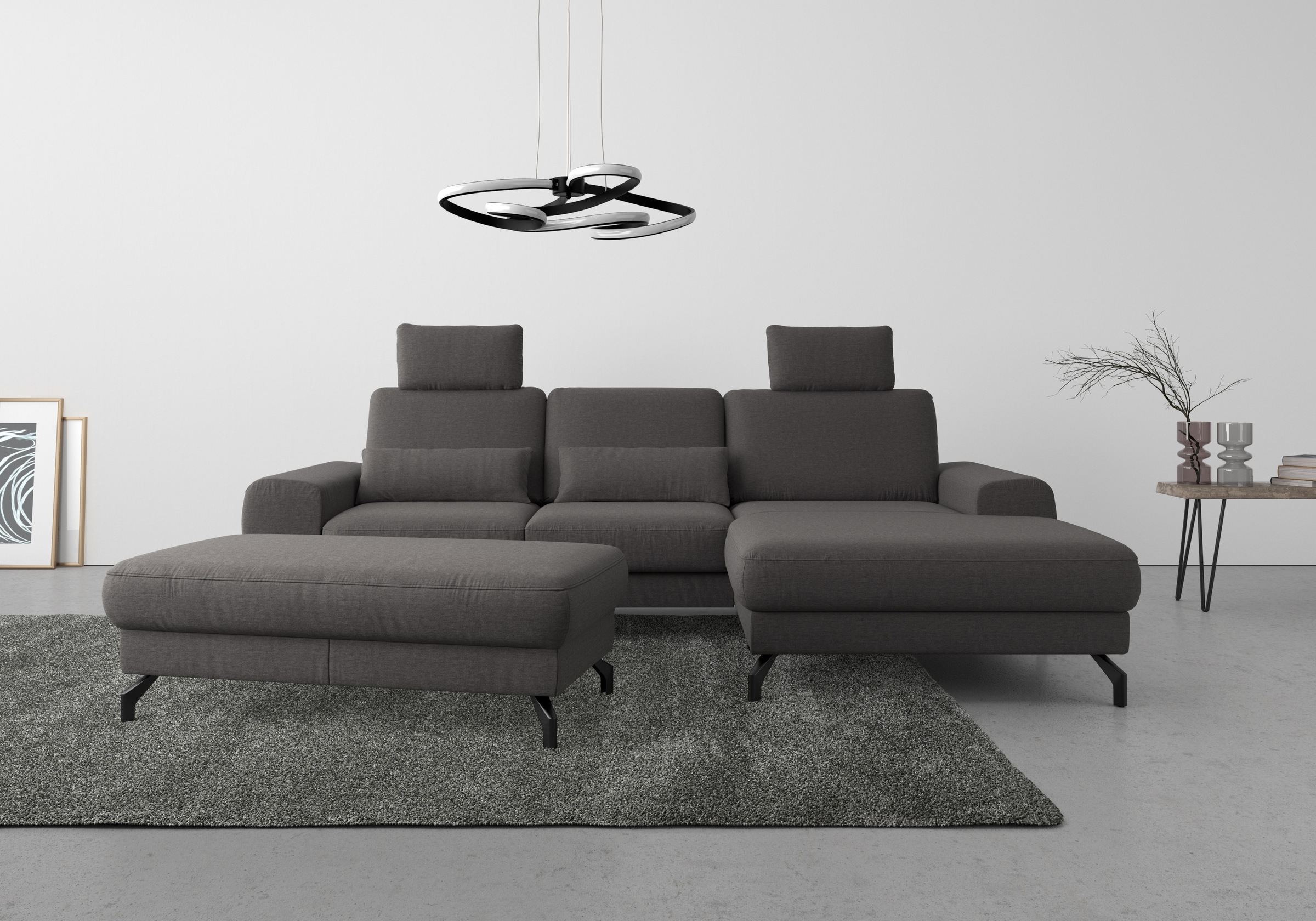 sit&more Hockerbank »Cinturo«, mit Federkern, Sitzhöhe 45 cm
