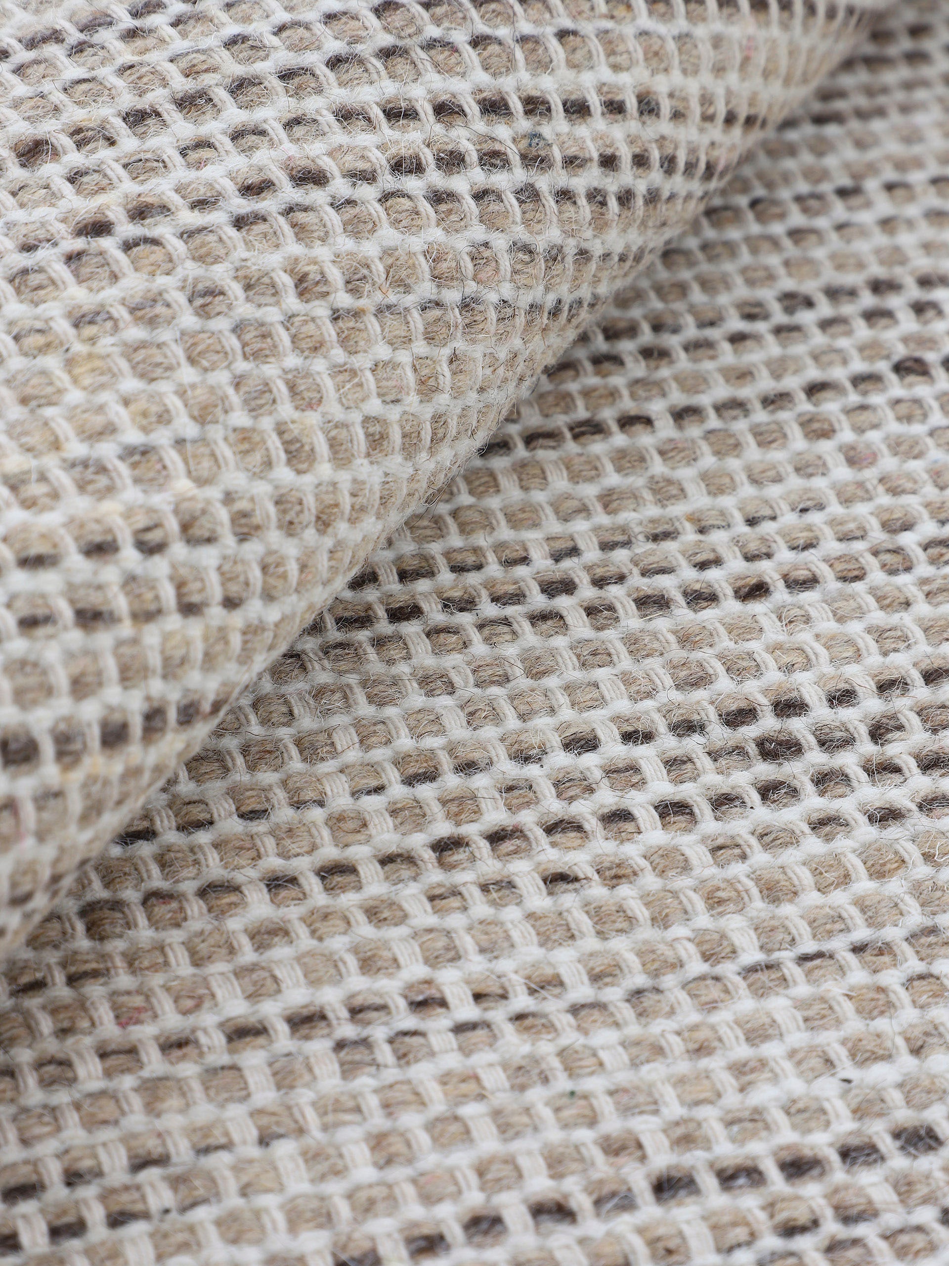 carpetfine Wollteppich »Mona,  auch als Läufer«, rechteckig, 5 mm Höhe, 80% Wolle, Wendeteppich aus Wolle/Baumwolle, Wohnzimmer