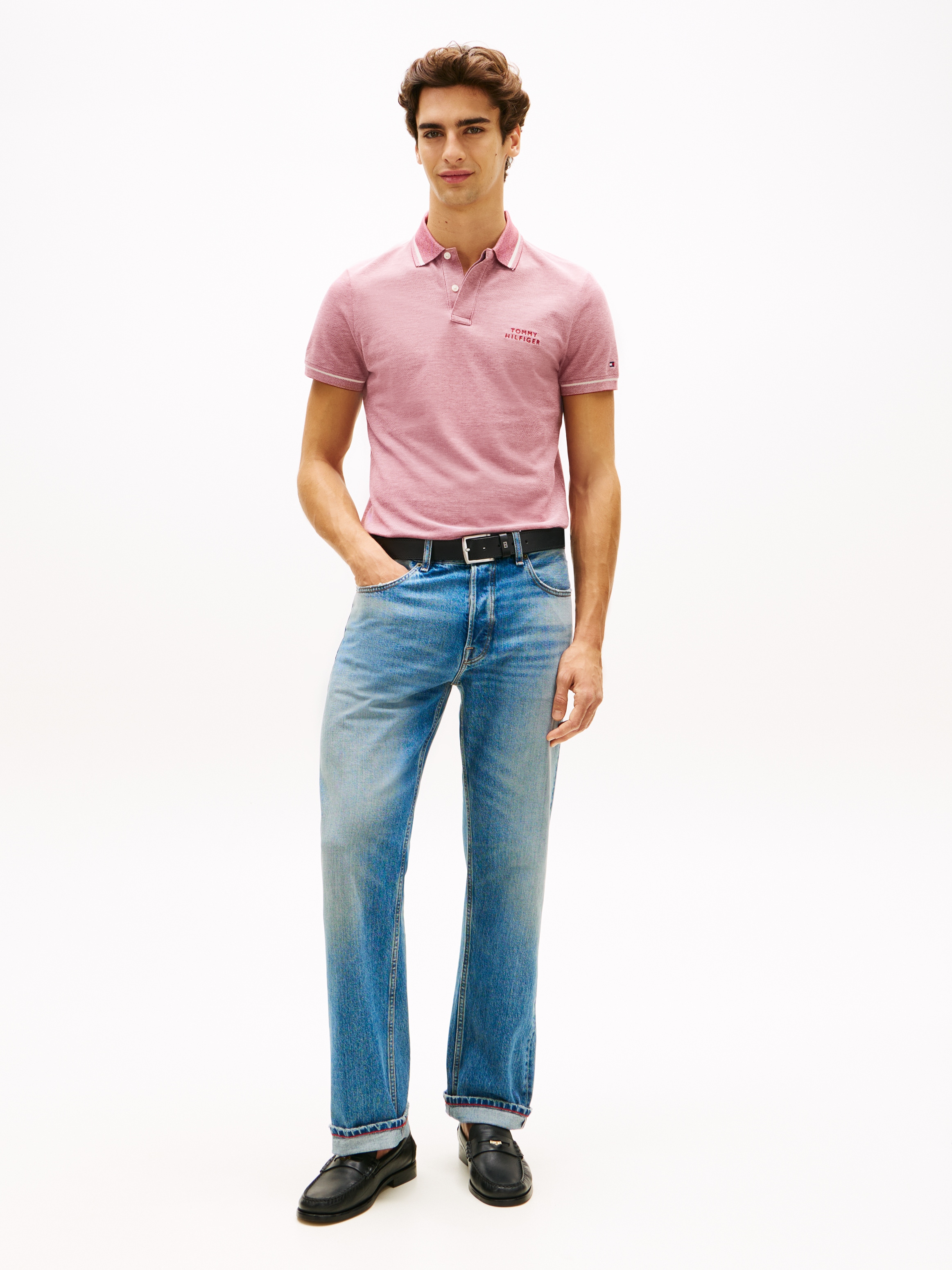 Tommy Hilfiger Poloshirt »OXFORD TWO TONE REGULAR PLACKET« Regular fit mit Polokragen