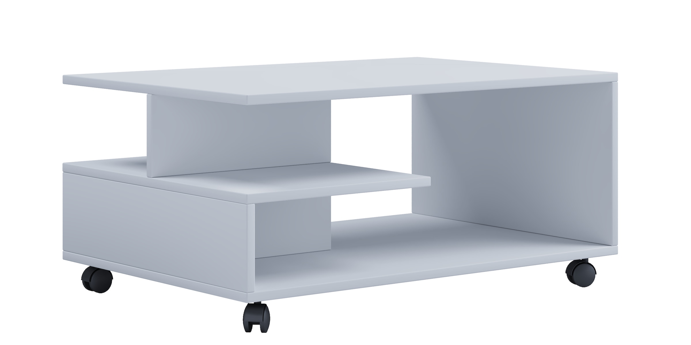 VCM Beistelltisch »Holz Sofatisch Couchtisch Rollen rollbar Stango L«