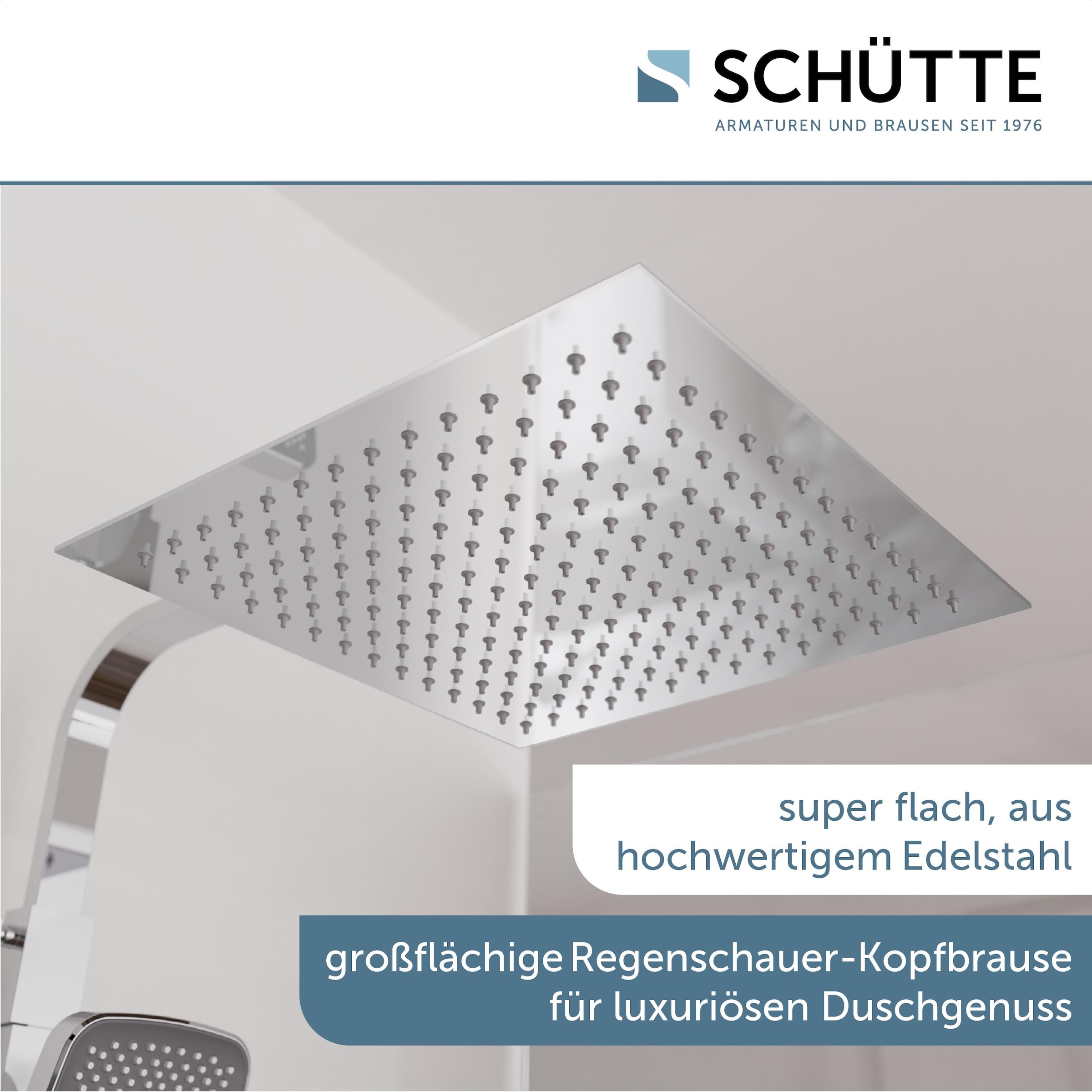 Schütte Brausegarnitur »OCEAN« Sicherheitssperre, höhenverstellb., inkl. Glasablage, Antikalk