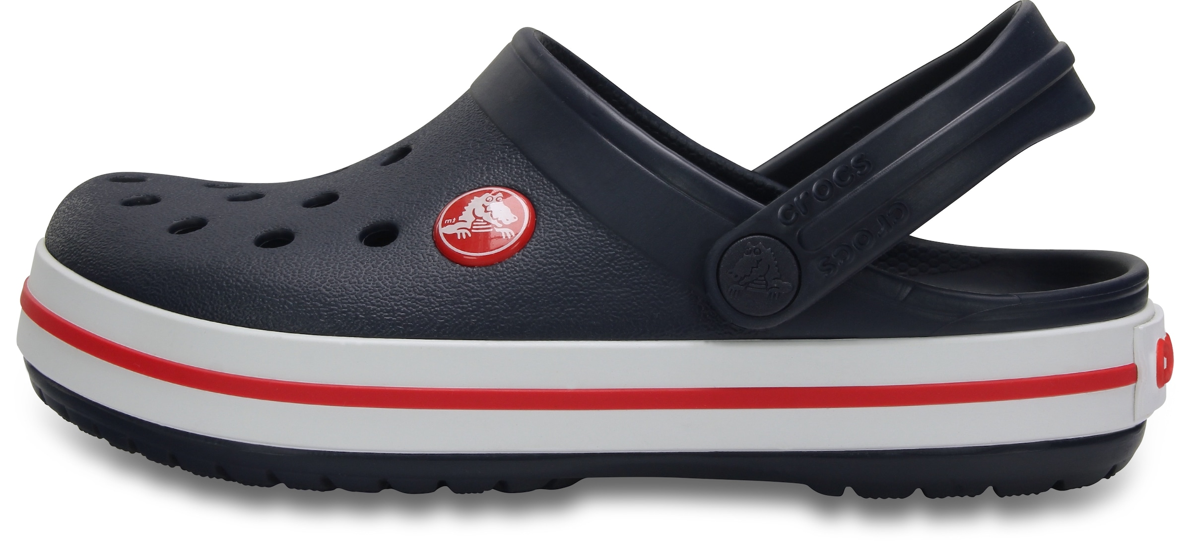 Crocs Clog »Crocband Clog K«  Sommerschuh, Schlappen, Hausschuh, Badeschuh mit Kontrast-Akzenten