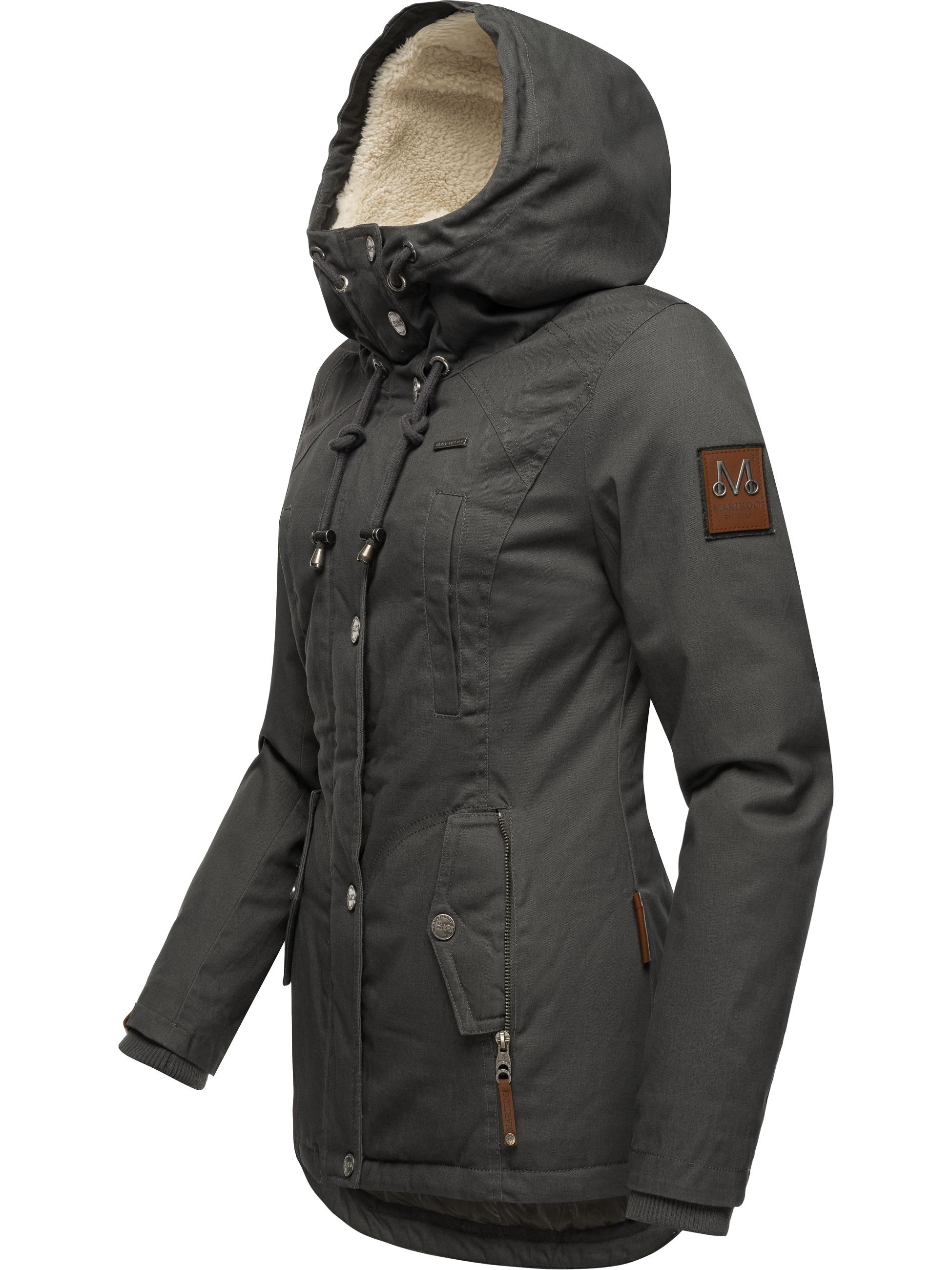 Marikoo Winterjacke »Winterjacke Bikoo«, mit Kapuze, sportliche Damen Outdoor Baumwolljacke mit Kapuze