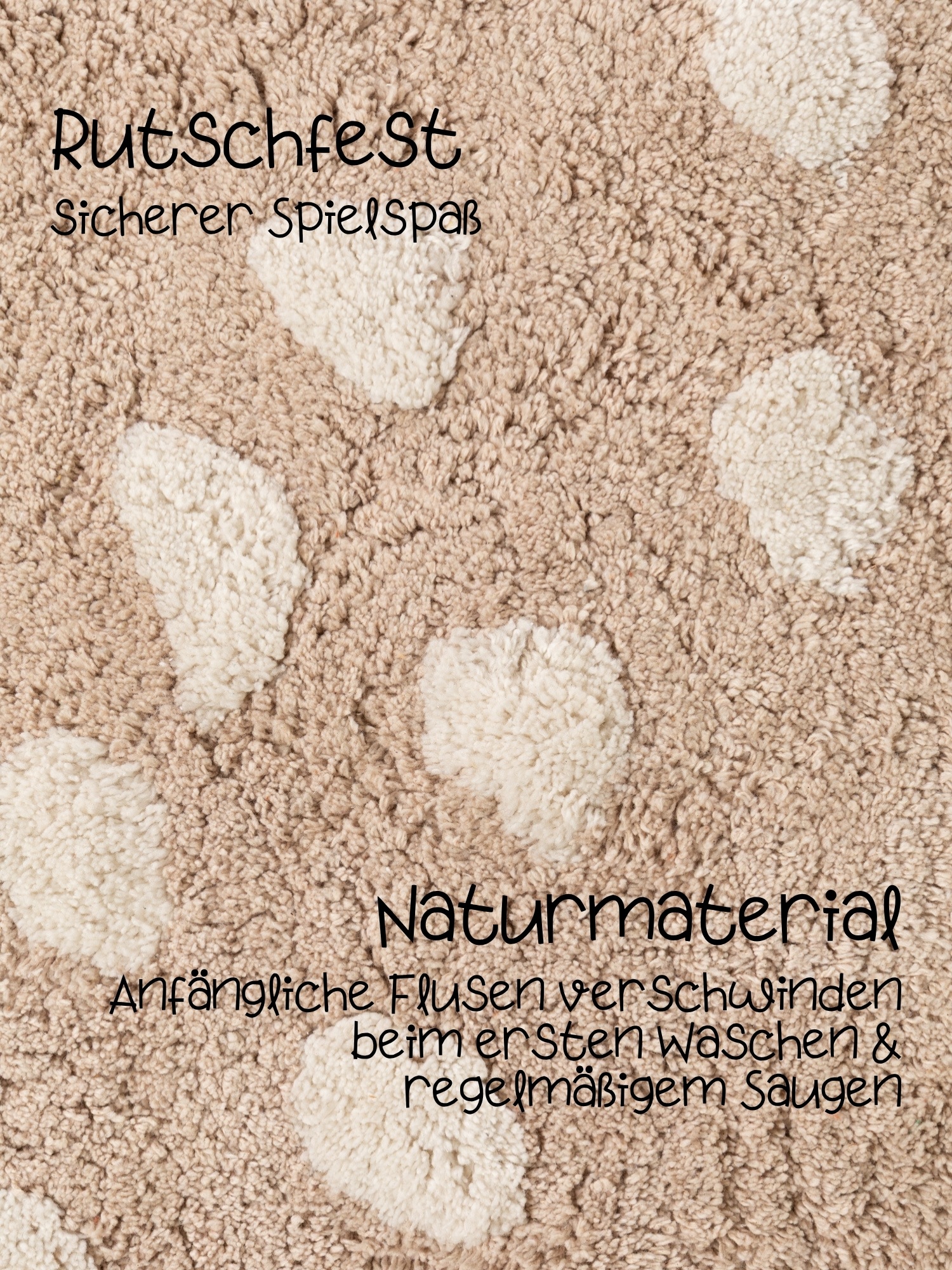 HANSE Home Kinderteppich »Pucki« Motivform 10 mm Höhe Waschbar, Handgemacht, Baumwolle, Rutschfest Spielteppich Kinderzimmer